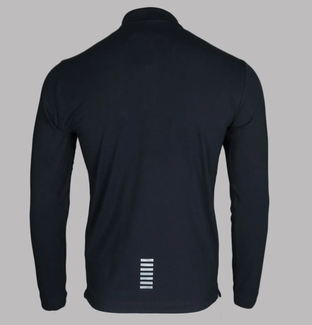 EA7 L/S Jersey Polo Shirt Night Blue