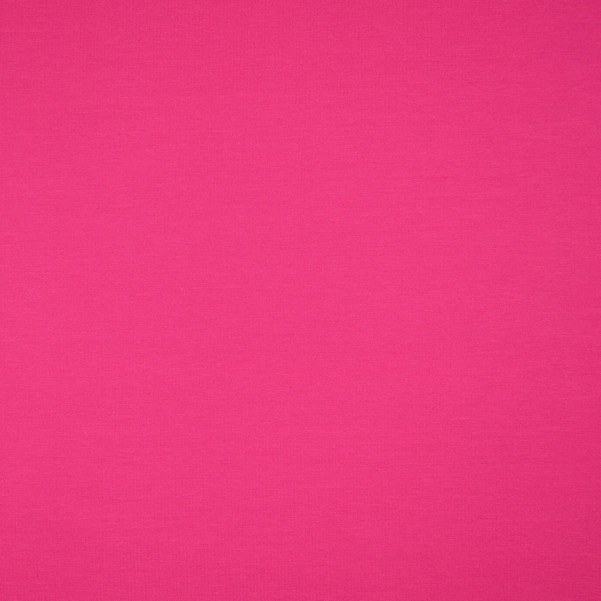 Essential Chic Fuchsia Pink  Plain Cotton Jersey Fabric