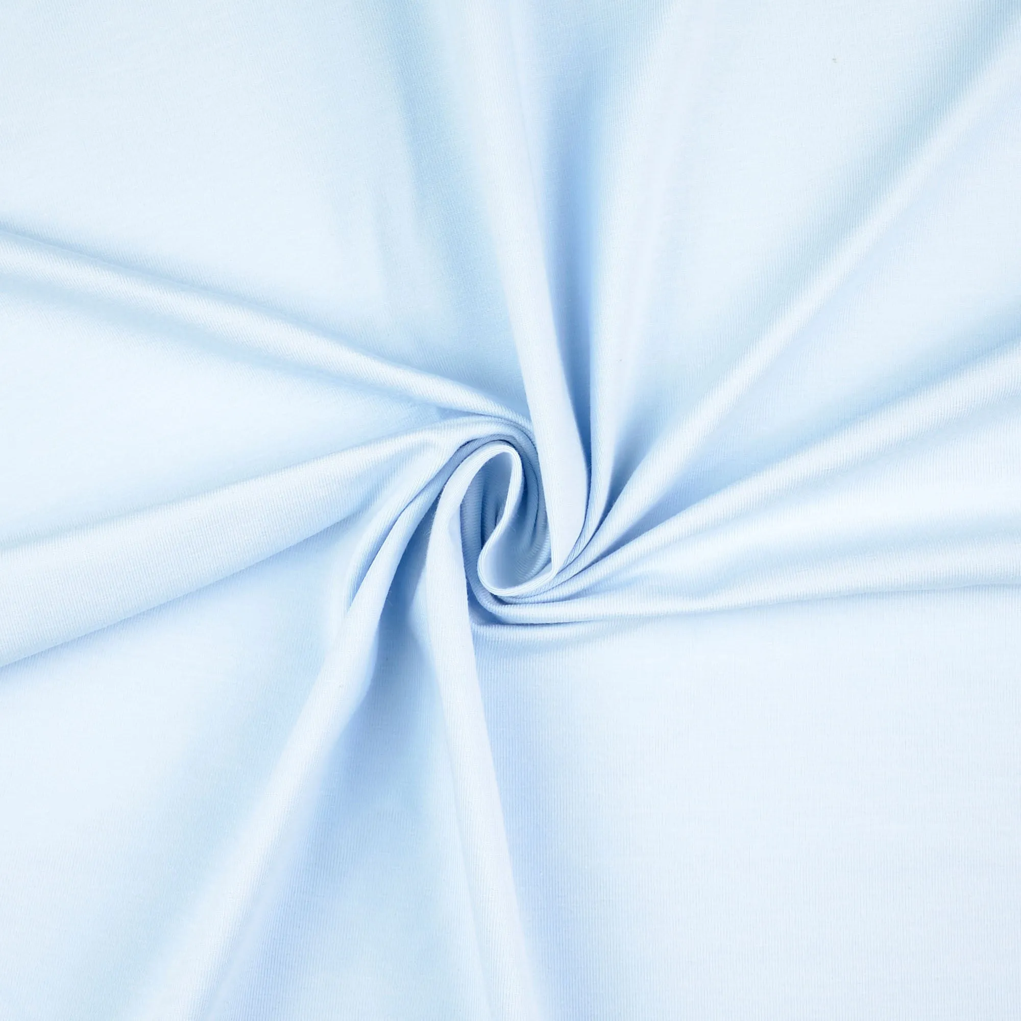 Essential Chic Icy Blue Plain Cotton Jersey Fabric