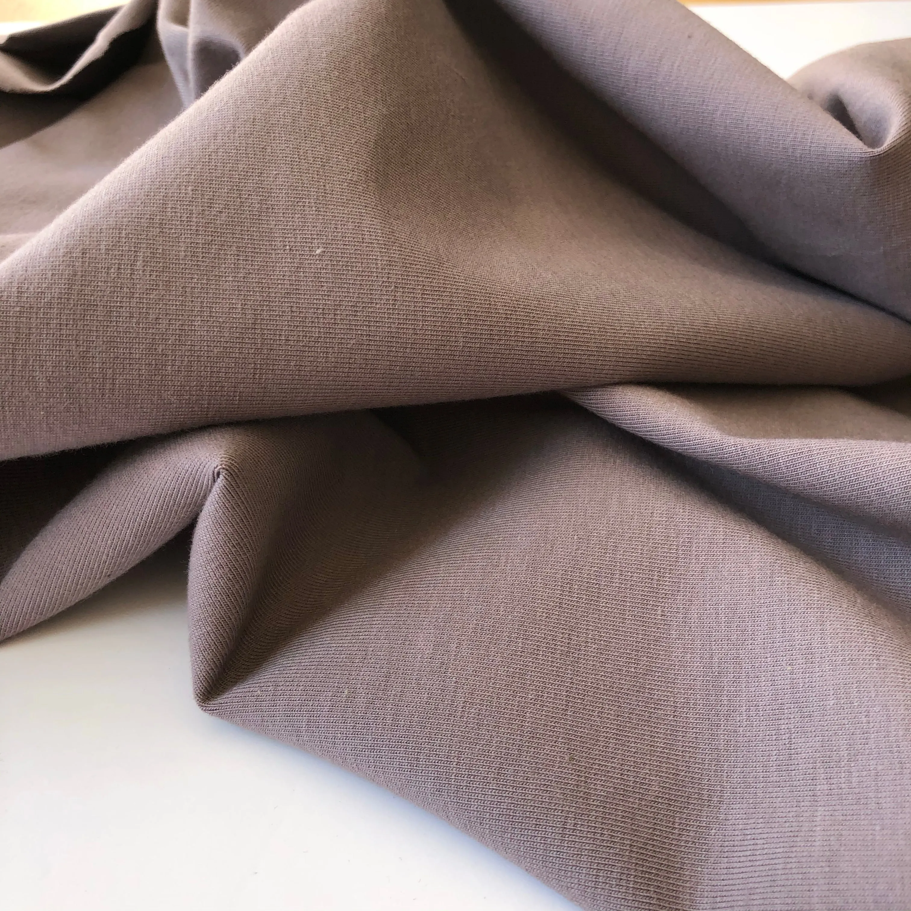 Essential Chic Smokey Mauve Cotton Jersey Fabric