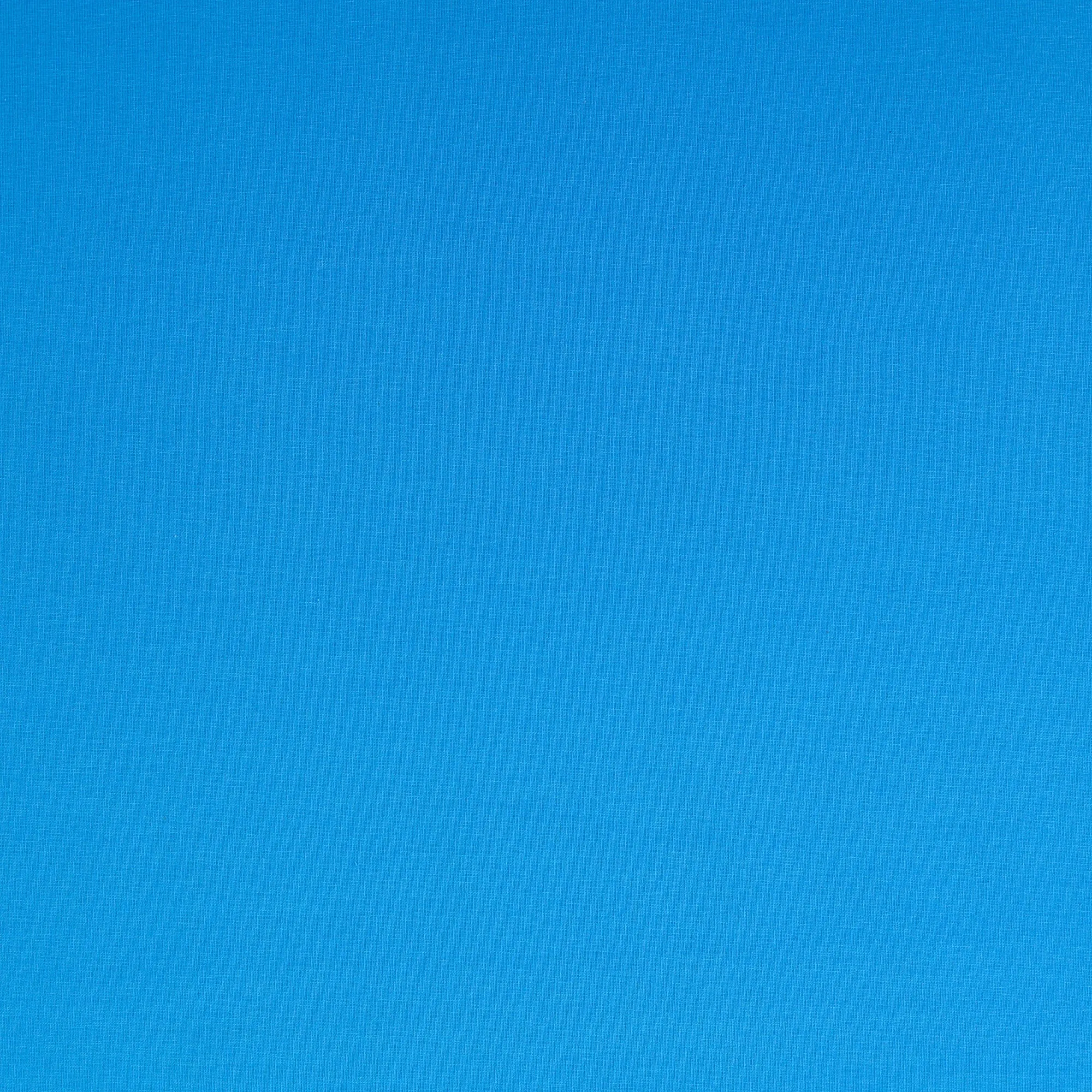 Essential Chic Turquoise Blue Plain Cotton Jersey Fabric