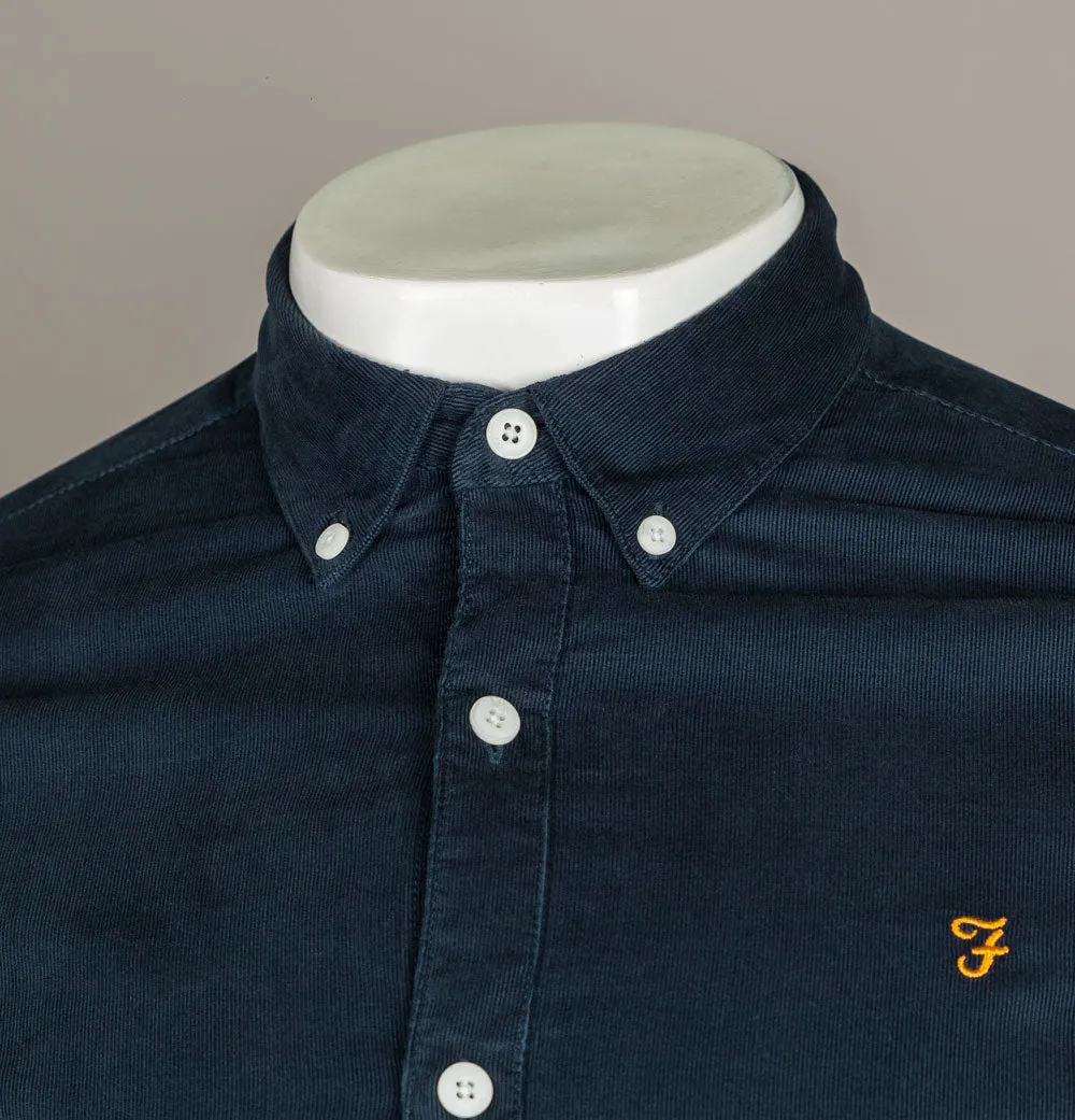Farah Fontella Slim Fit Cord Shirt True Navy