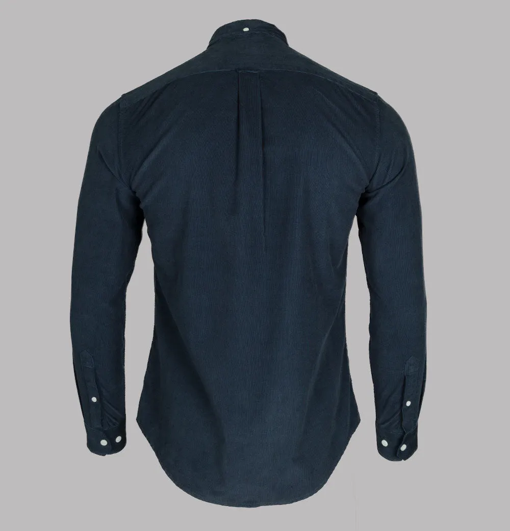 Farah Fontella Slim Fit Cord Shirt True Navy