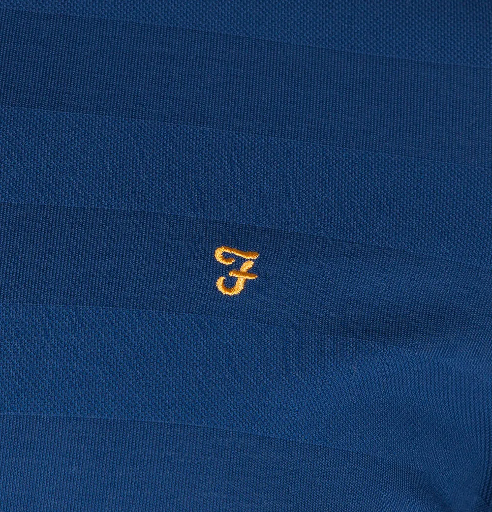 Farah Stapleton LS Polo Shirt Ultra Marine