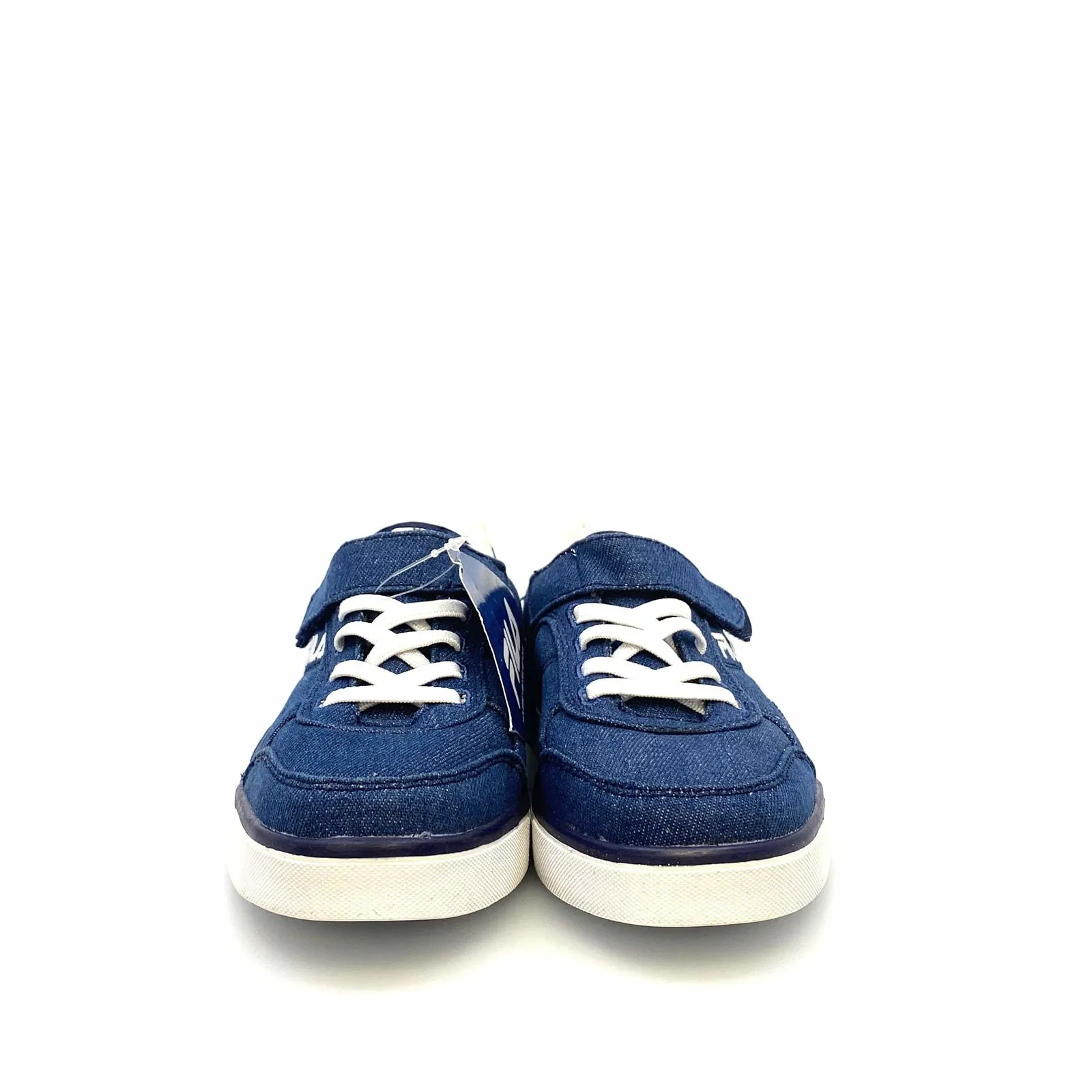 Fila Kids Memory Foam “Enkoro 2” Size 2 Blue Denim Lace-Up & Strap Shoes