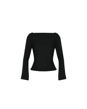 FIREBIRD COWL TOP BLACK