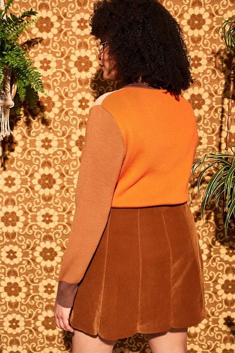 Flower In The Sun Retro Knit Jumper