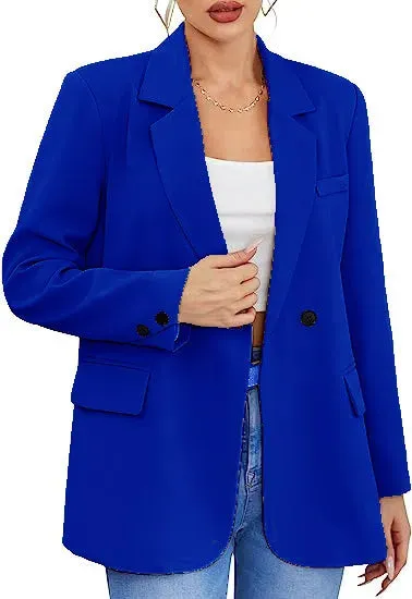 Getadme Blazer Single Breasted Long Sleeve Casual Solid Color Office Fashion Lady Lapel Simple Daily Streetwear Outerwear New
