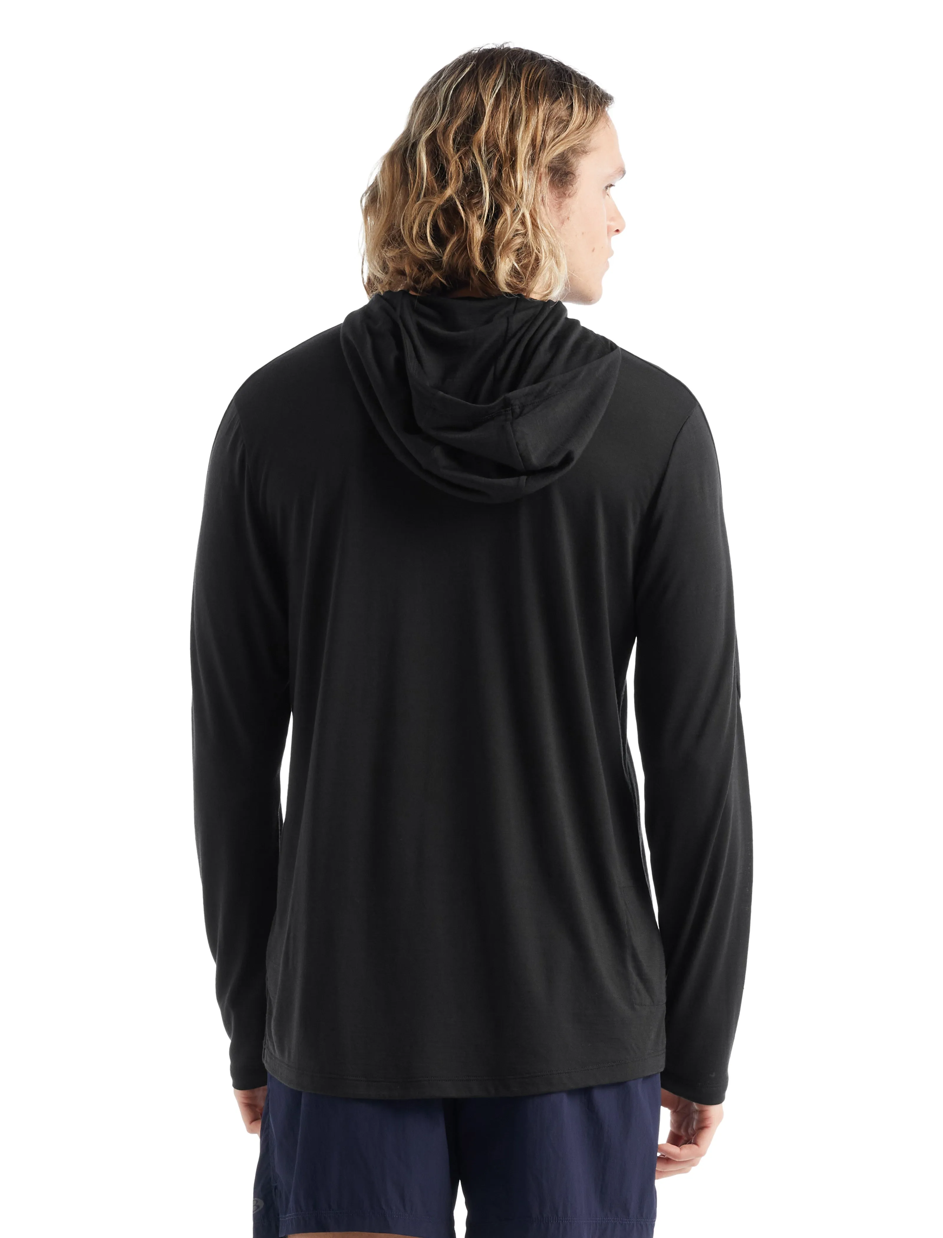 Icebreaker 125 Cool-Lite™ Sphere Merino Long Sleeve Hoodie (Mens) Black