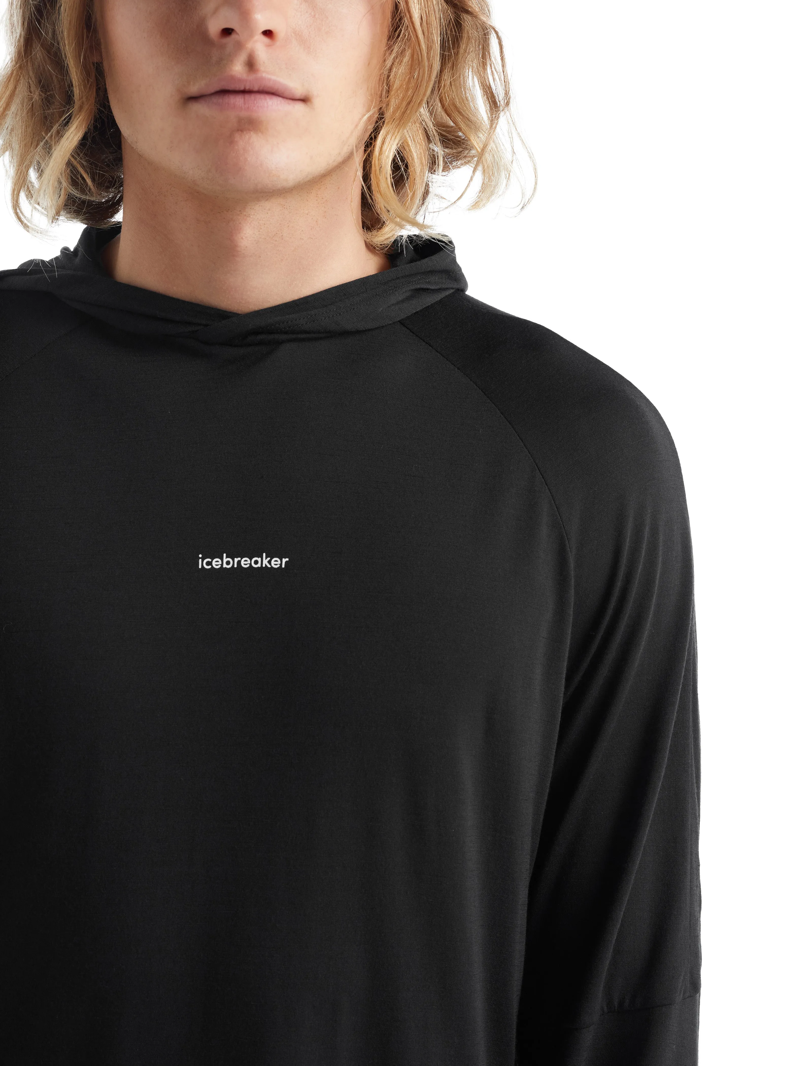 Icebreaker 125 Cool-Lite™ Sphere Merino Long Sleeve Hoodie (Mens) Black