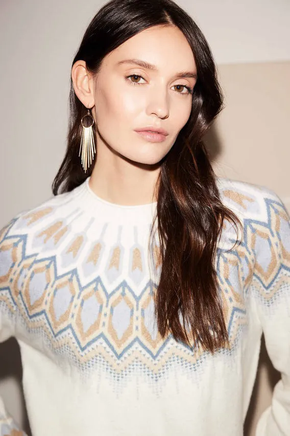Jacquard Knit Ski Sweater