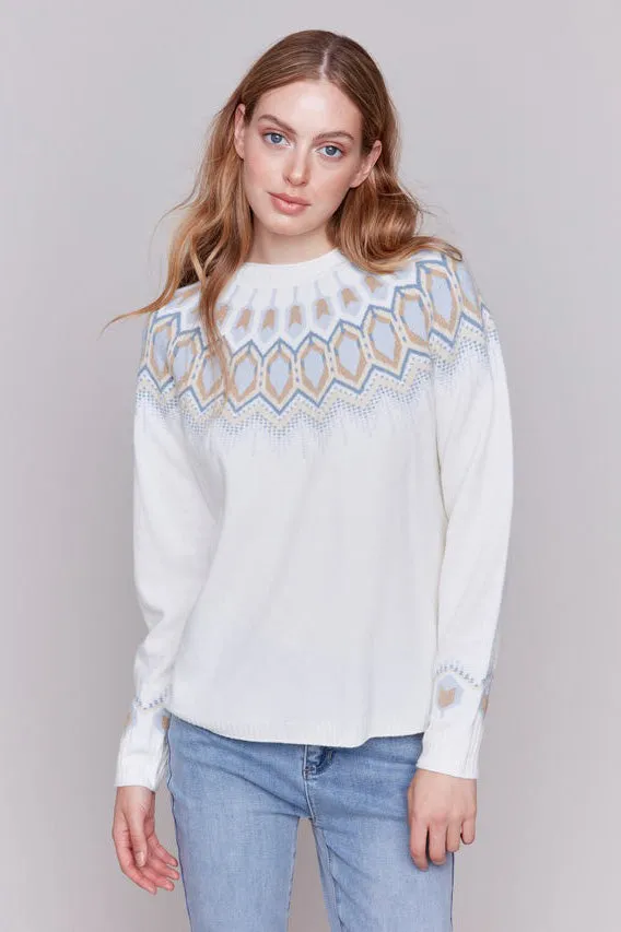 Jacquard Knit Ski Sweater