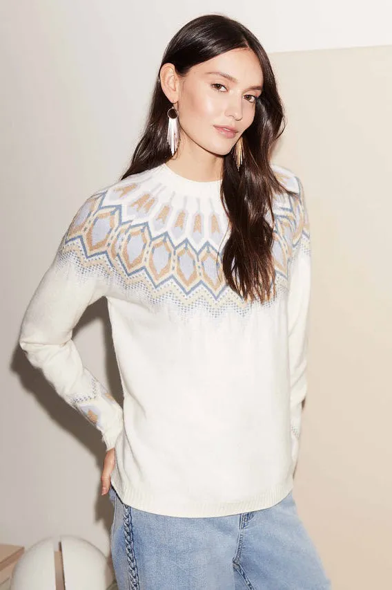 Jacquard Knit Ski Sweater