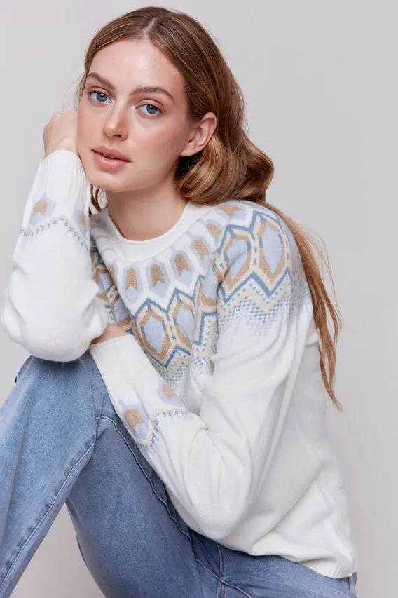 Jacquard Knit Ski Sweater