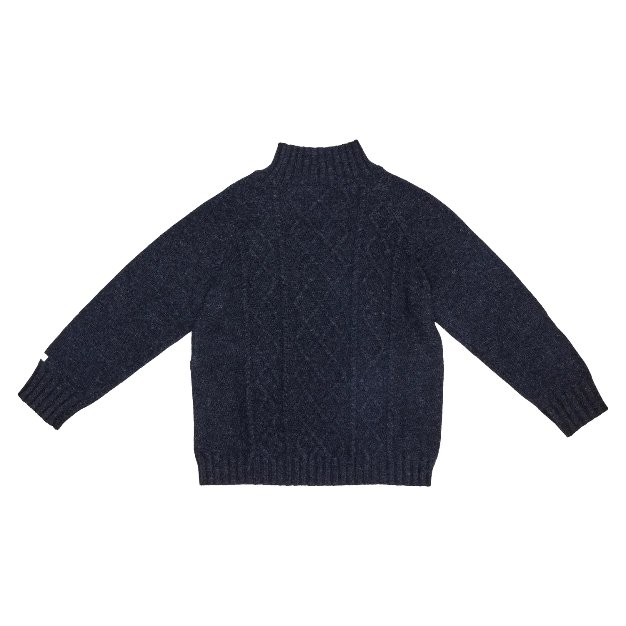 Jos Merino Wool Sweater | Blue Marine Melange