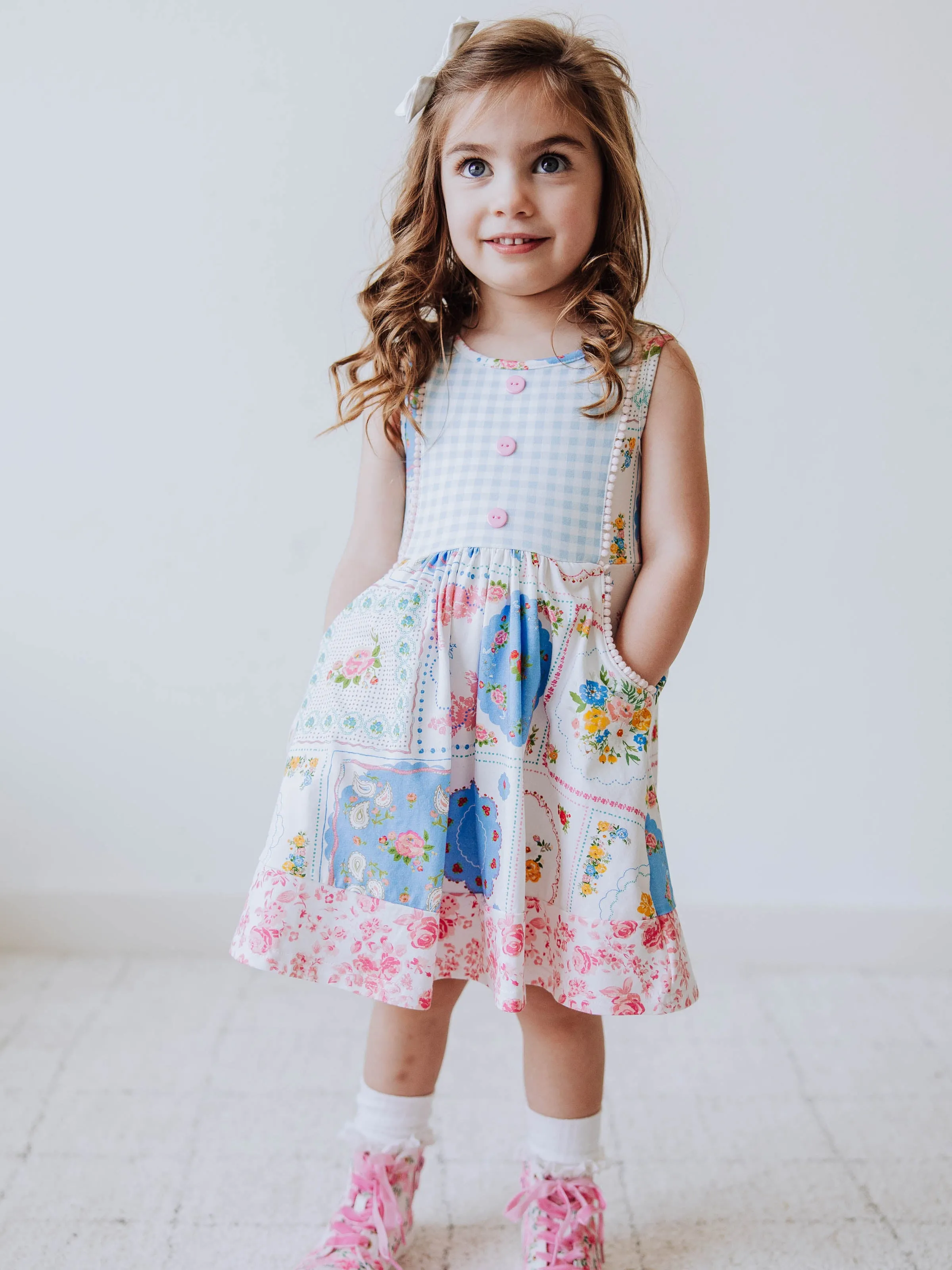 Kate Dress - Spring Patchwork