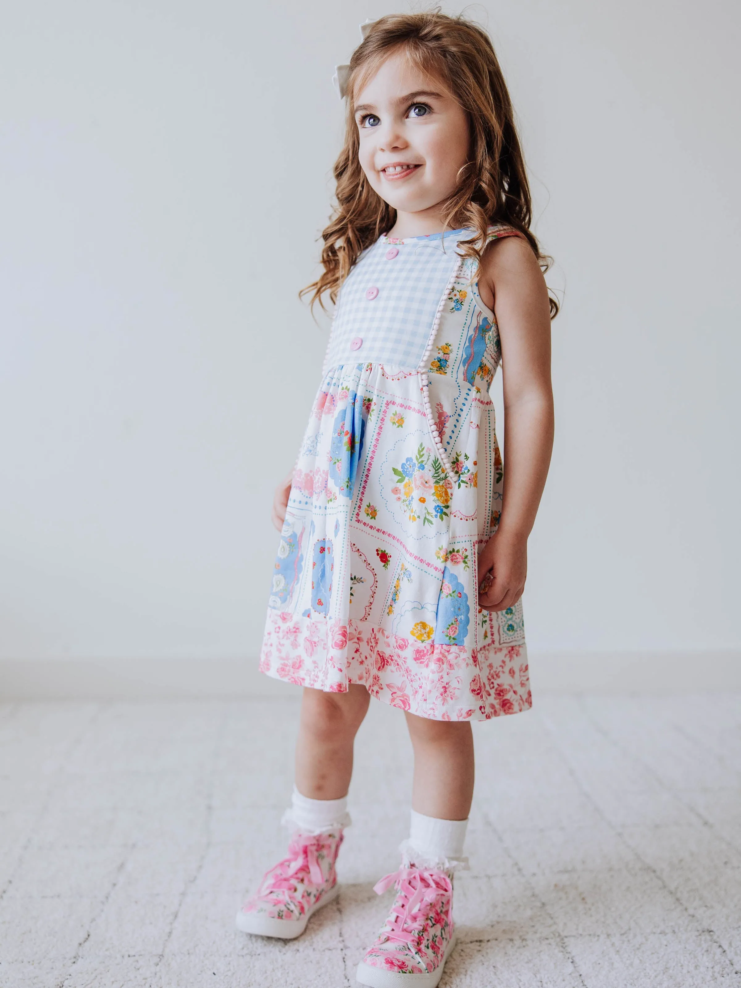Kate Dress - Spring Patchwork