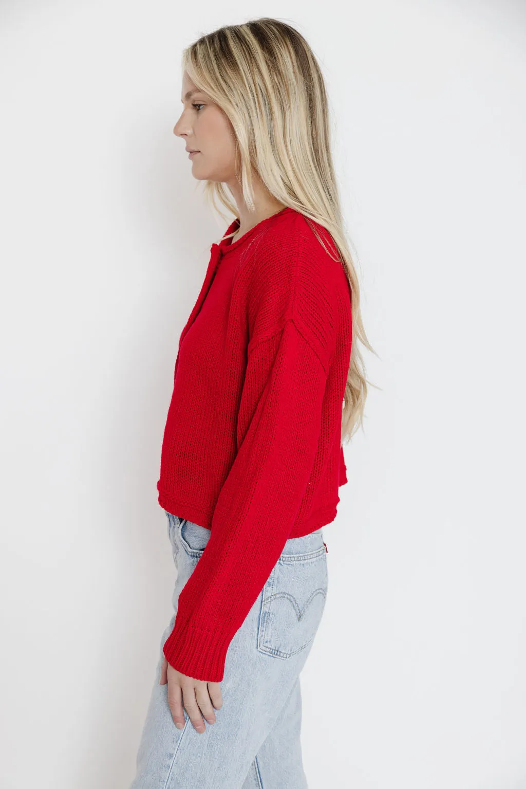 Knox Cardigan in Tomato