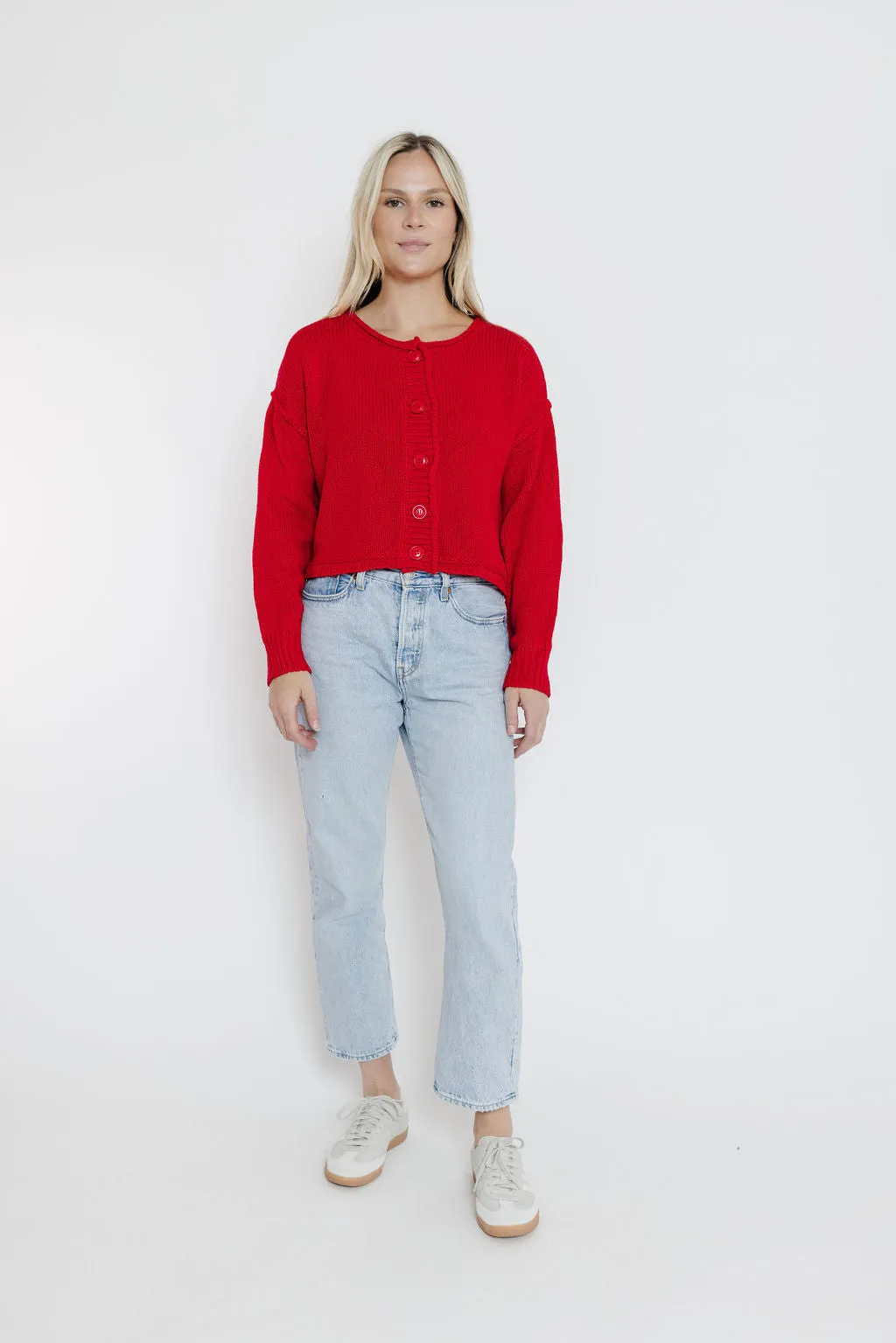 Knox Cardigan in Tomato