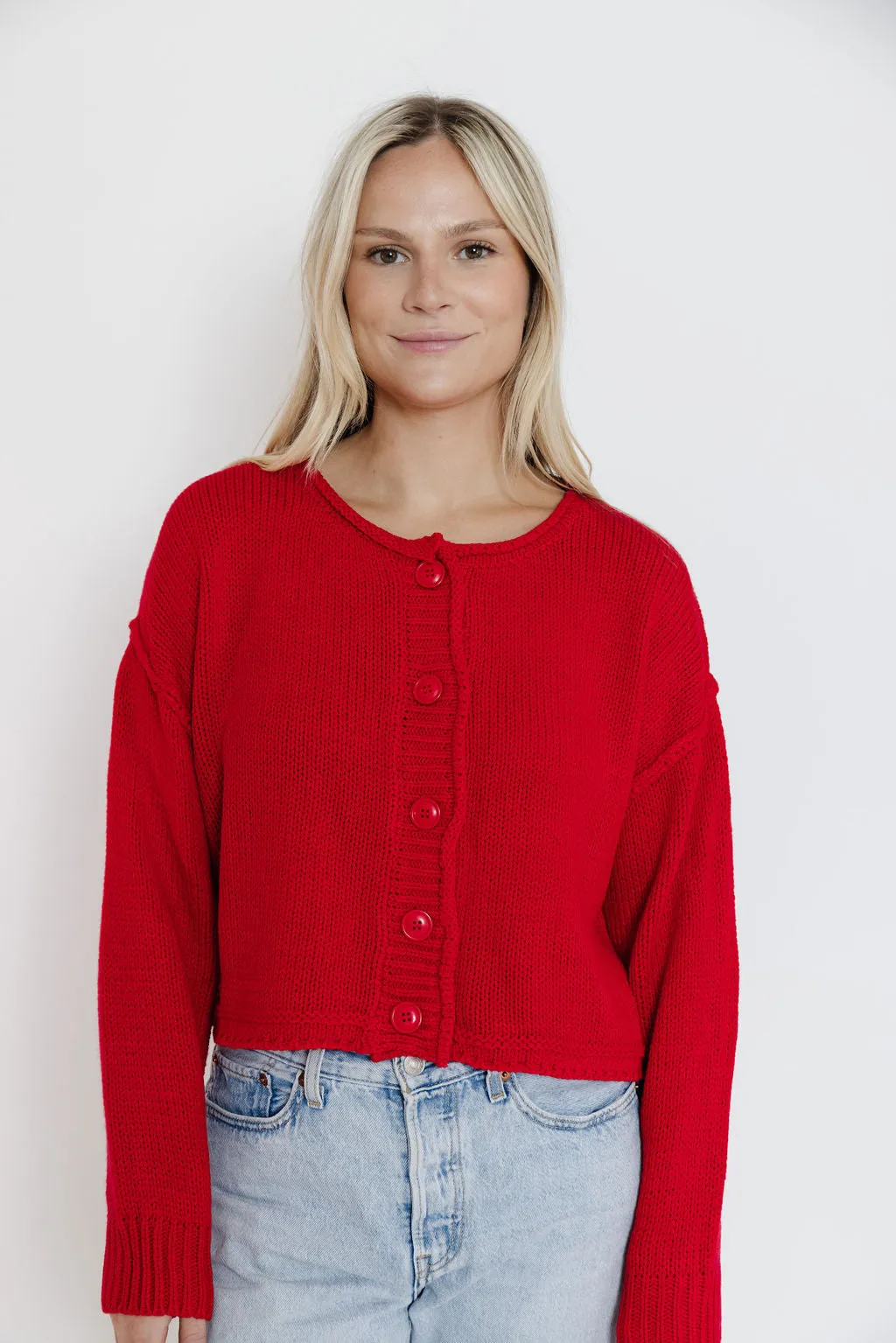 Knox Cardigan in Tomato