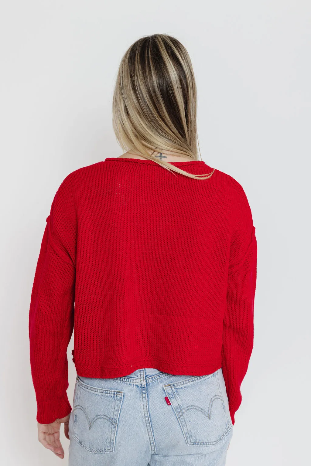 Knox Cardigan in Tomato