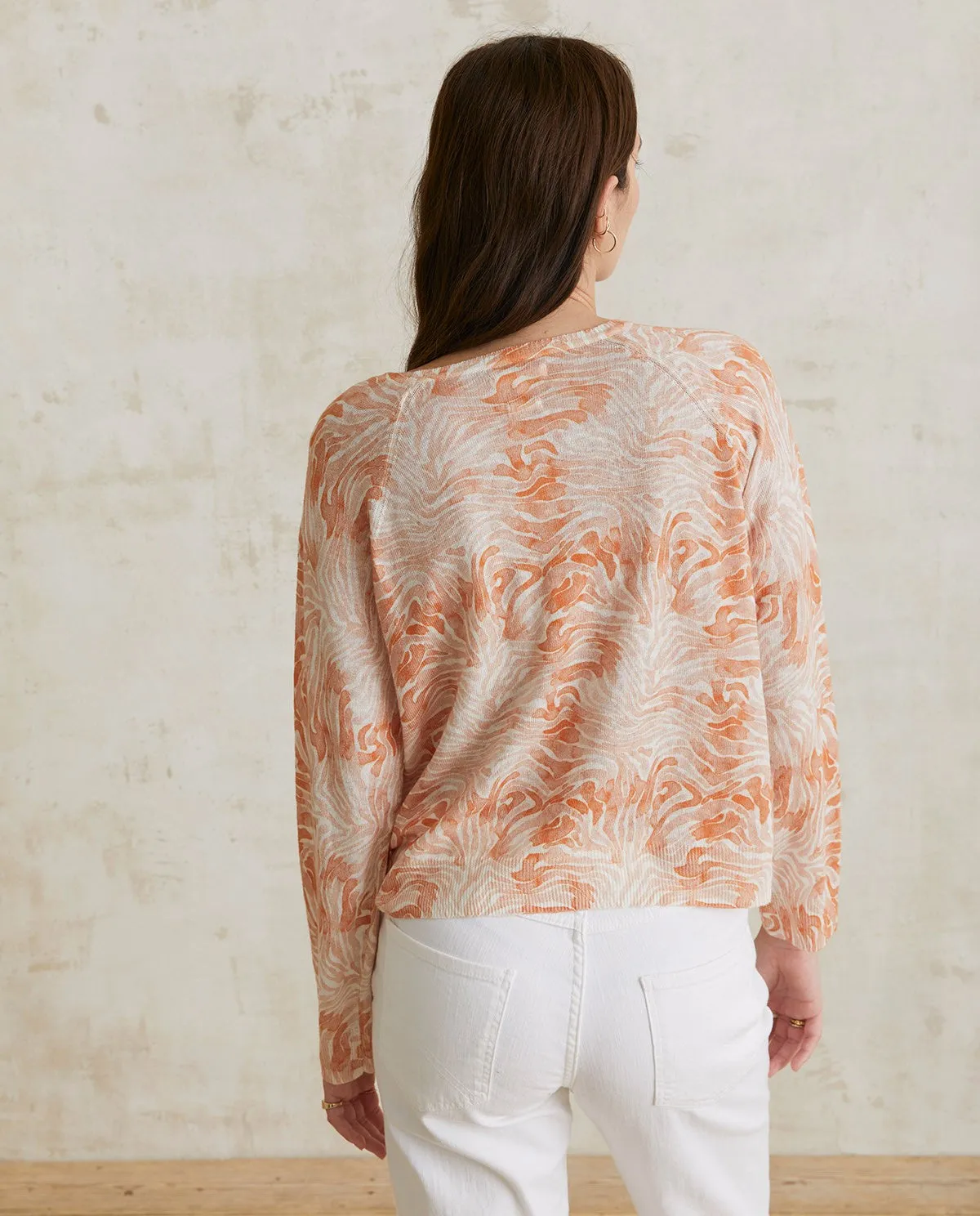 Linen-cotton summer knit - Lara Costafreda sweater by YERSE