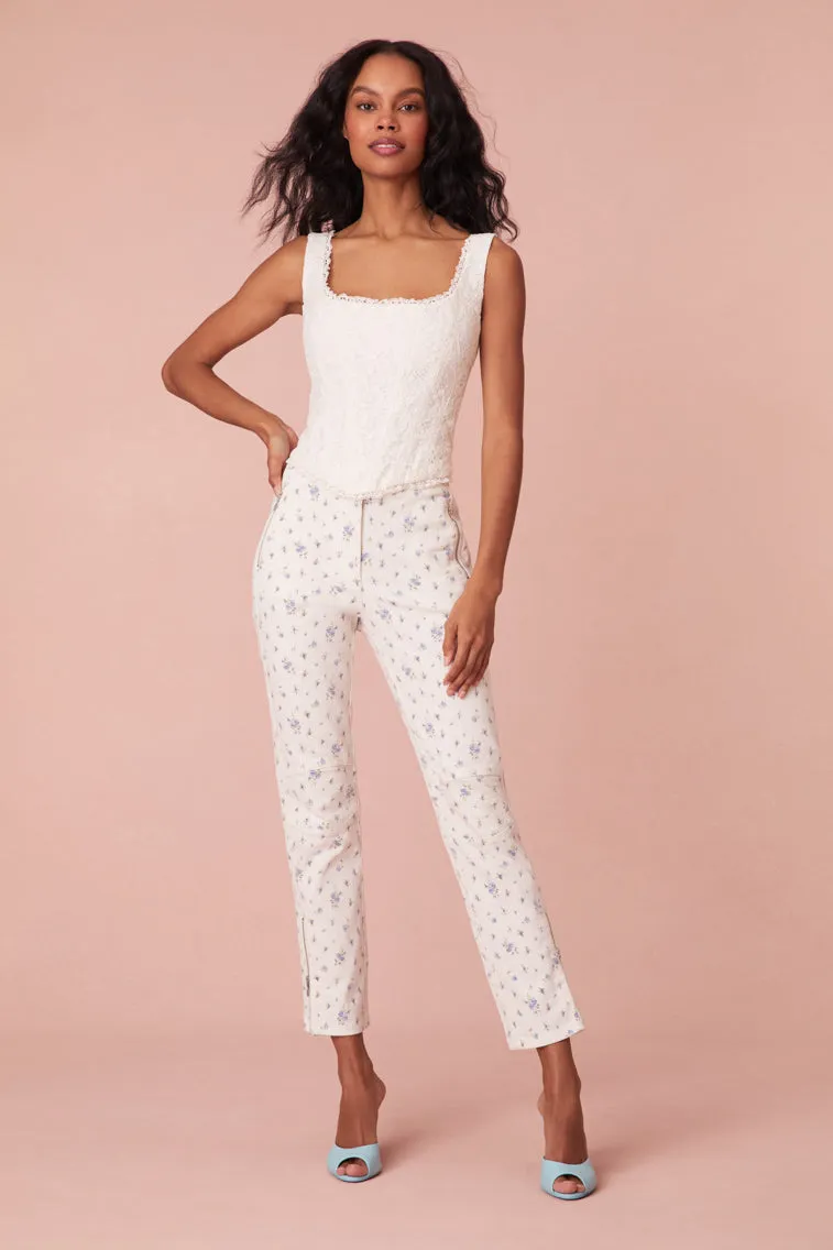 Lorelai Lace Corset Bustier- OFF WHITE
