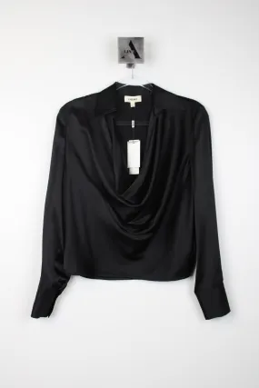 LOTUS COWL NECK BLOUSE