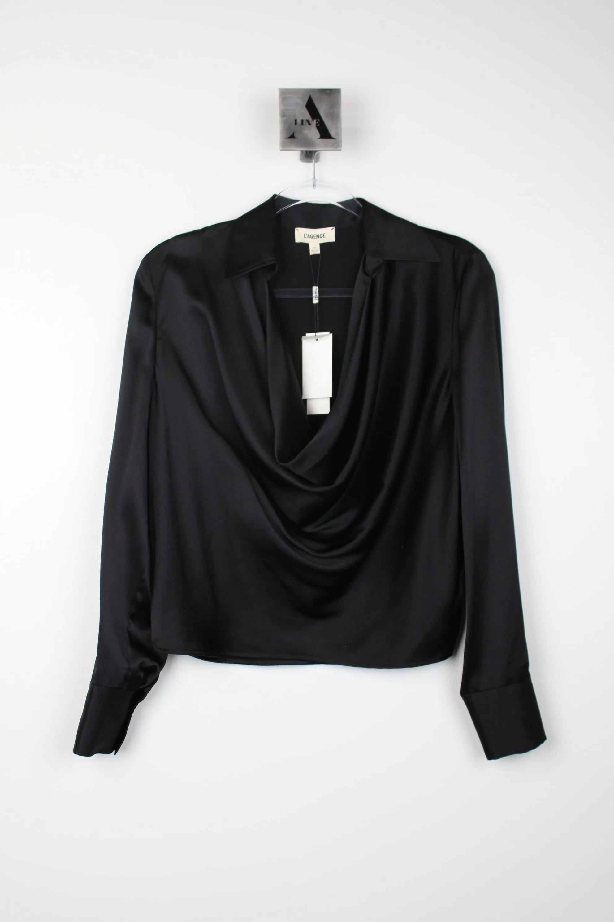 LOTUS COWL NECK BLOUSE