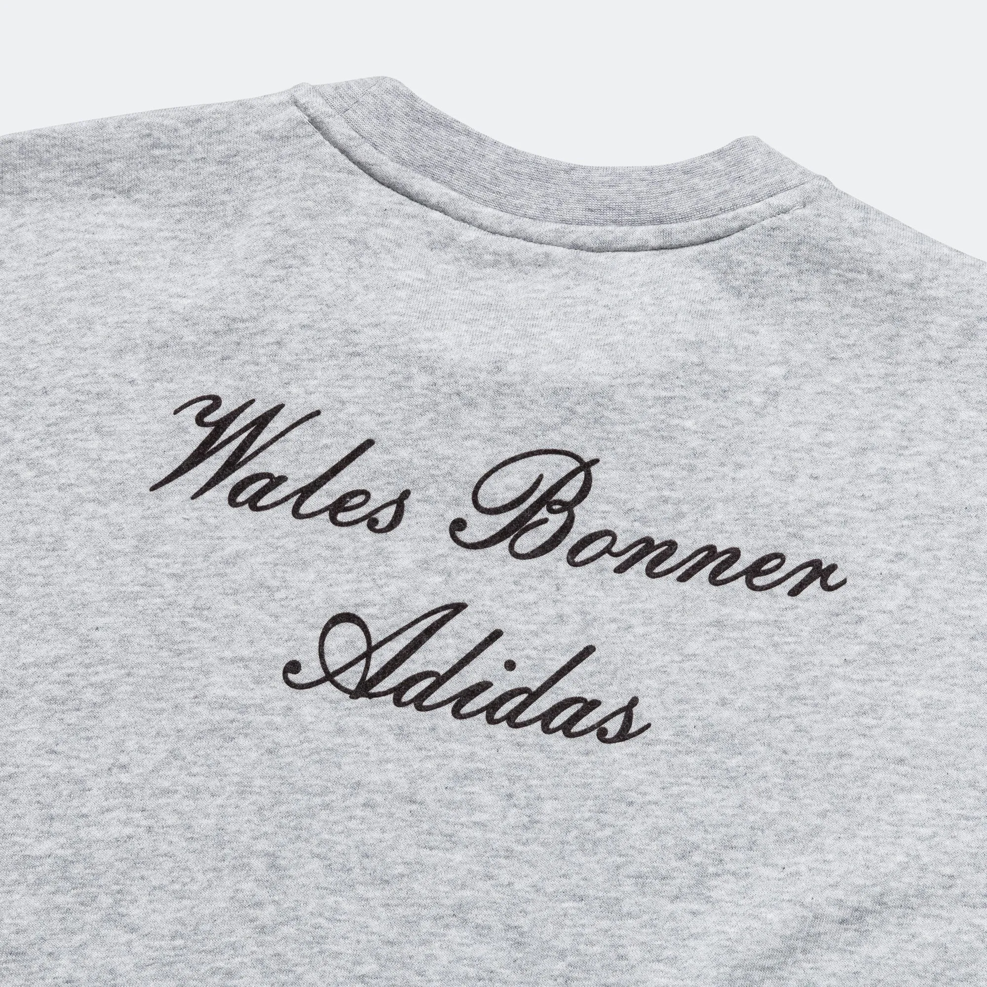 LS Graphic Crew x Wales Bonner - Medium Grey Heather