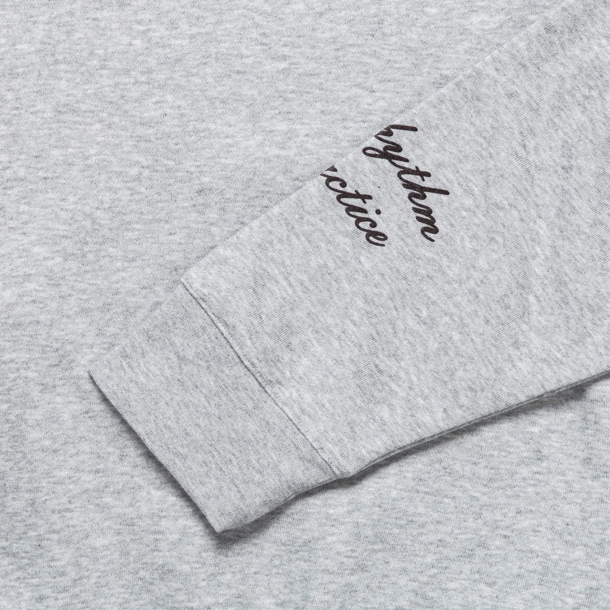 LS Graphic Crew x Wales Bonner - Medium Grey Heather