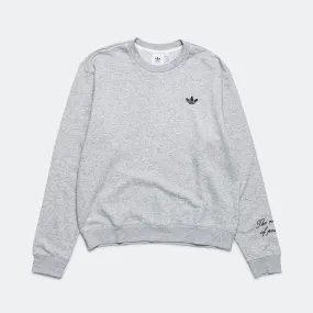 LS Graphic Crew x Wales Bonner - Medium Grey Heather