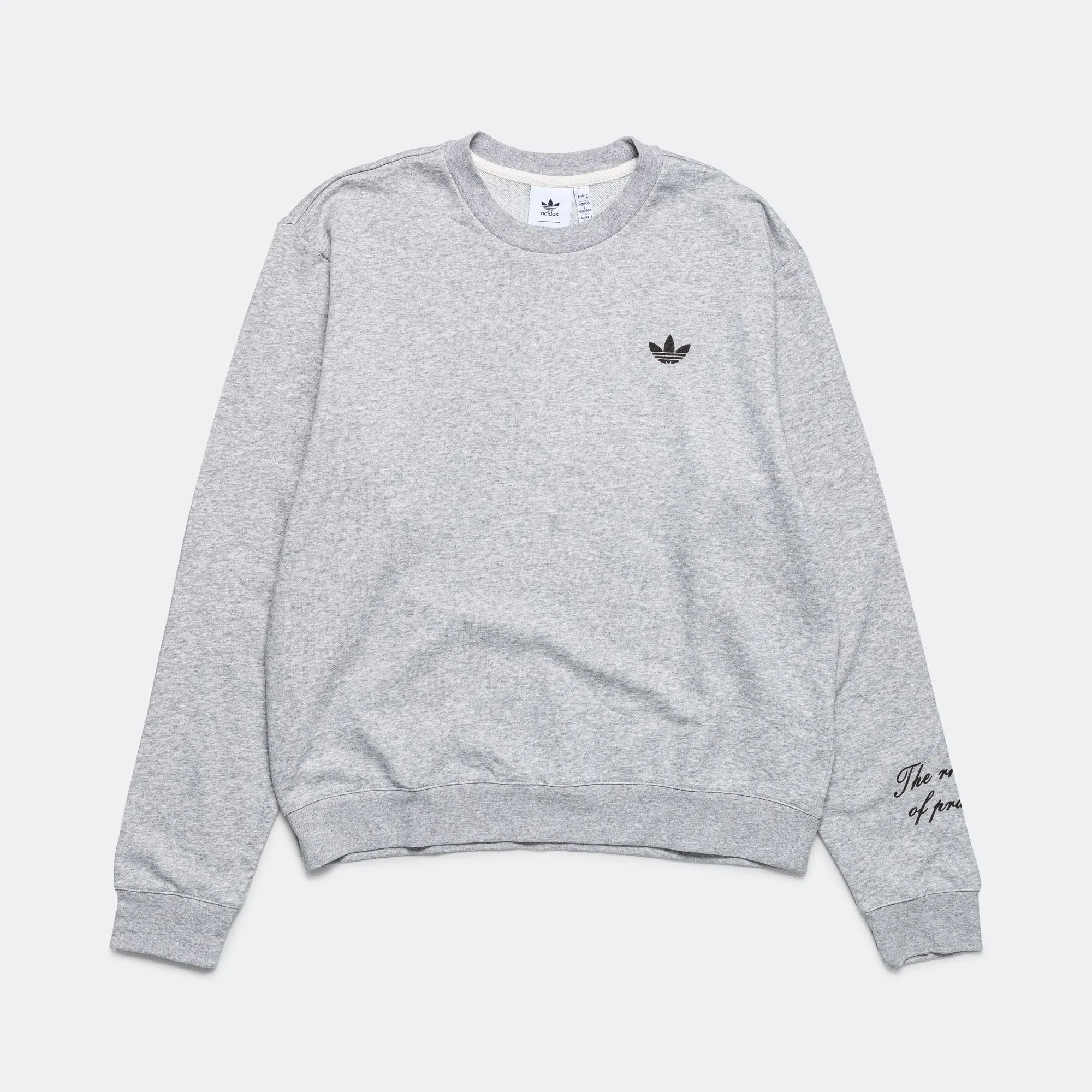 LS Graphic Crew x Wales Bonner - Medium Grey Heather