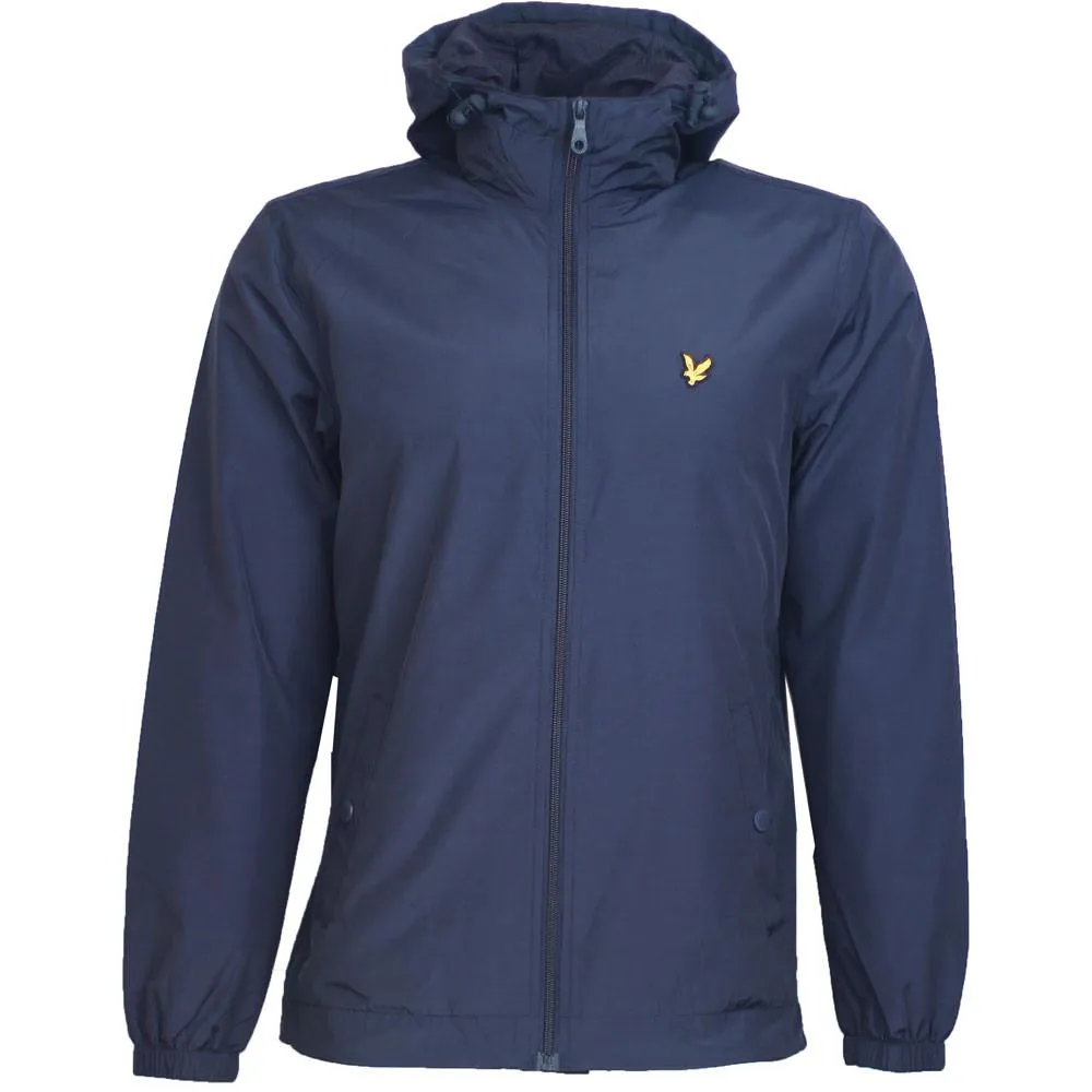 Lyle And Scott Zip Through Hooded Jacket - Navy JK464V