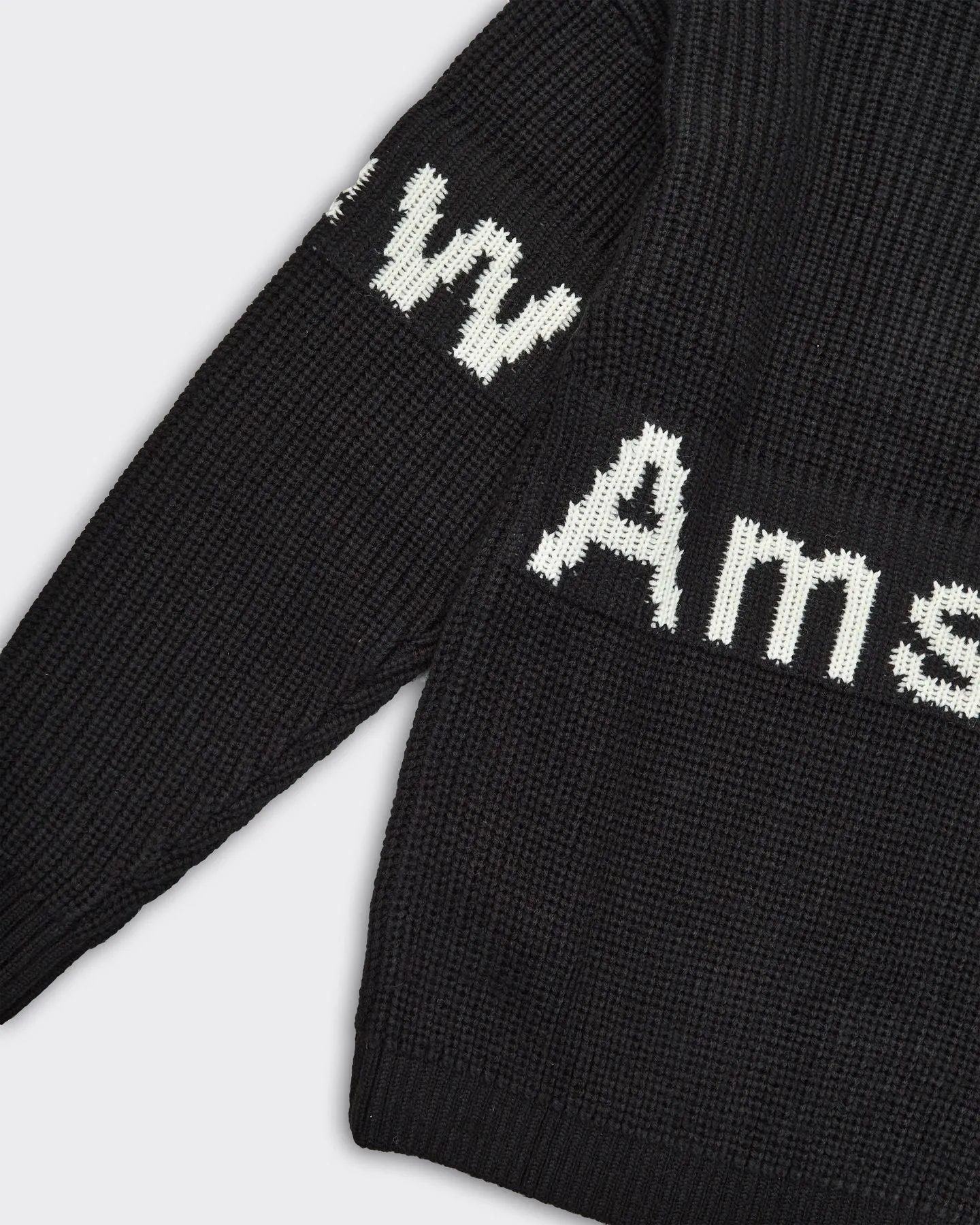 Maglione Knit Name Crew Nero
