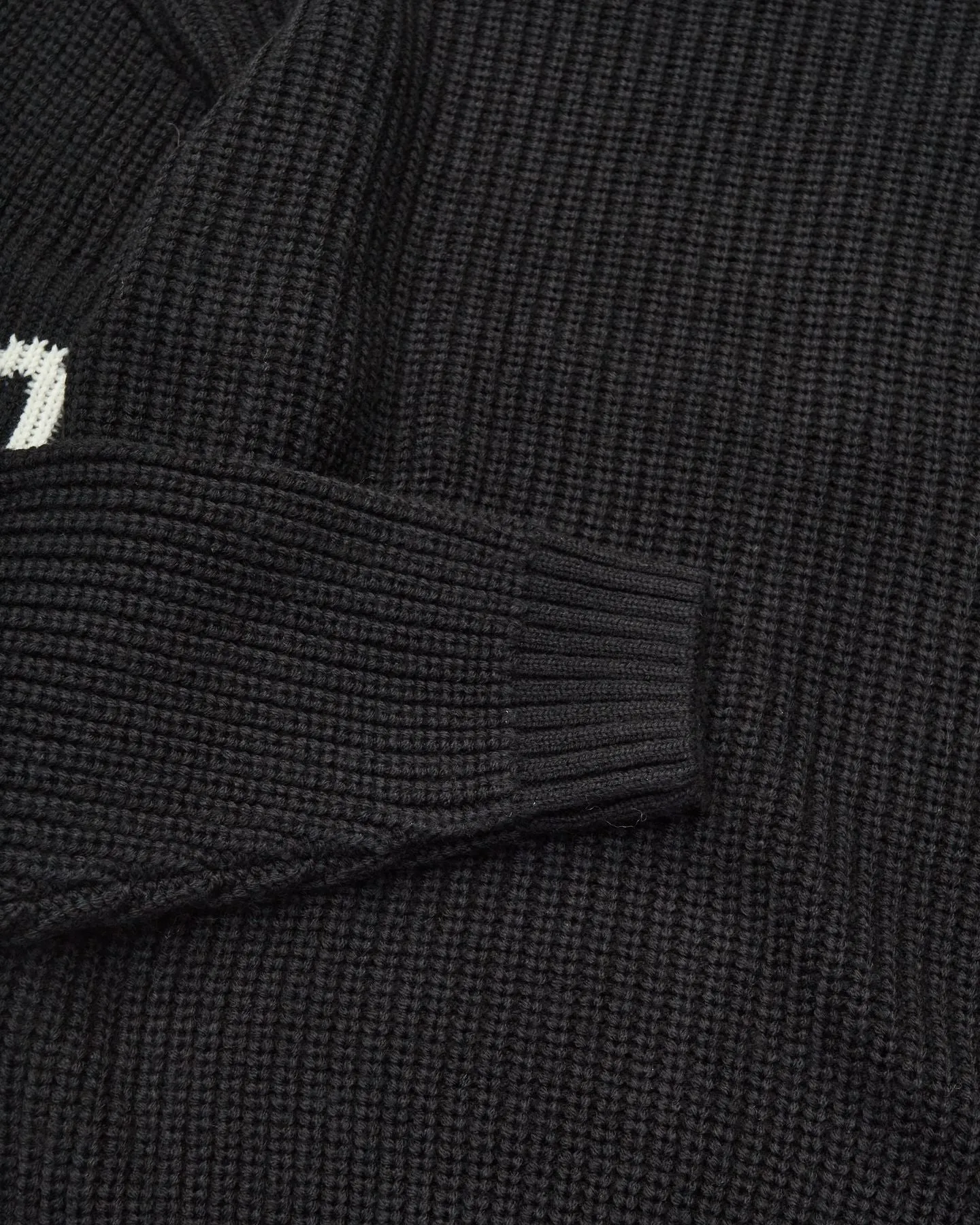 Maglione Knit Name Crew Nero