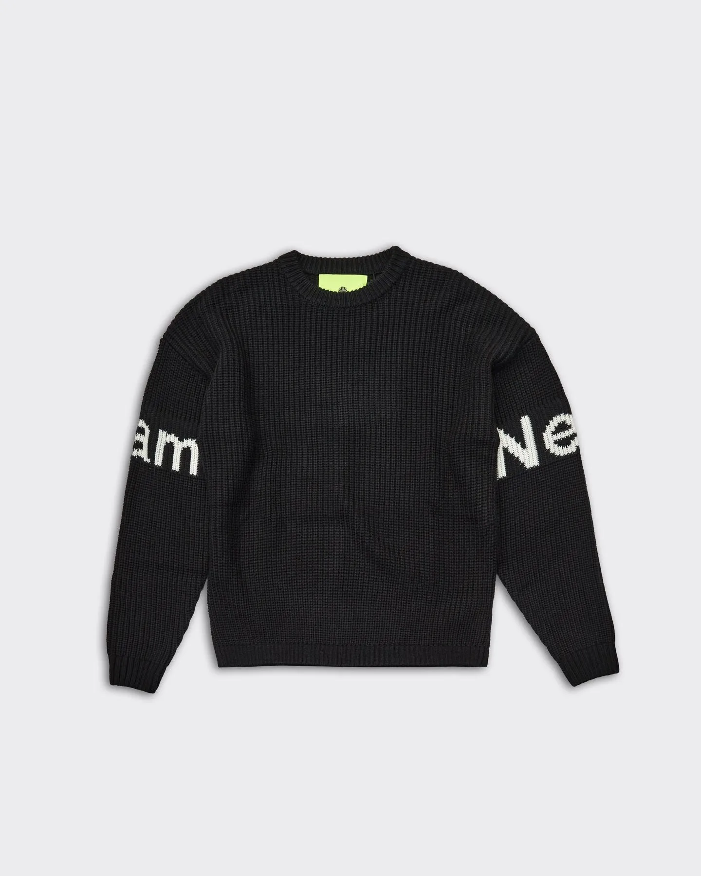 Maglione Knit Name Crew Nero