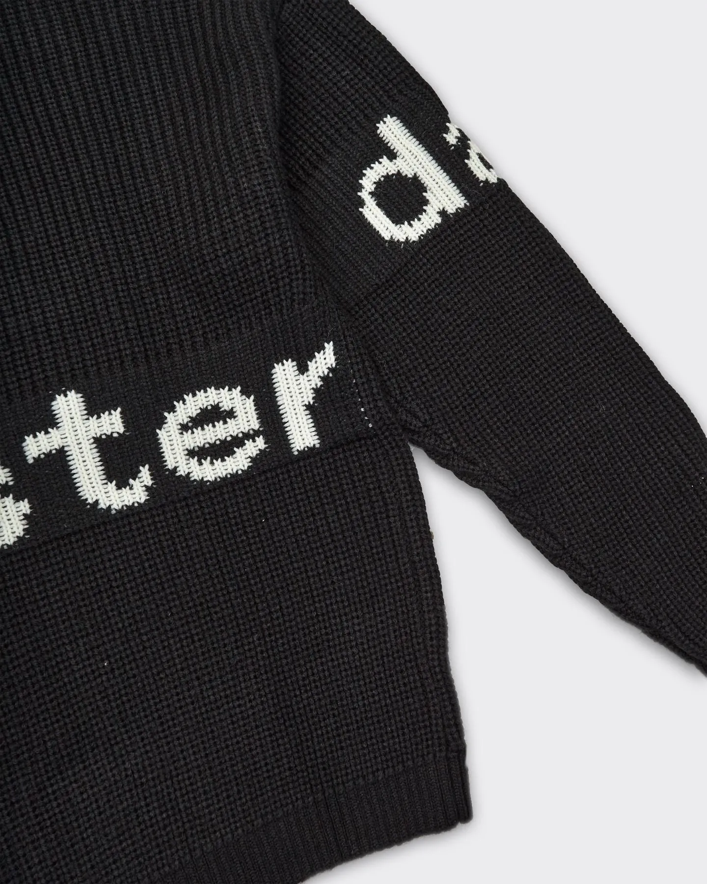 Maglione Knit Name Crew Nero