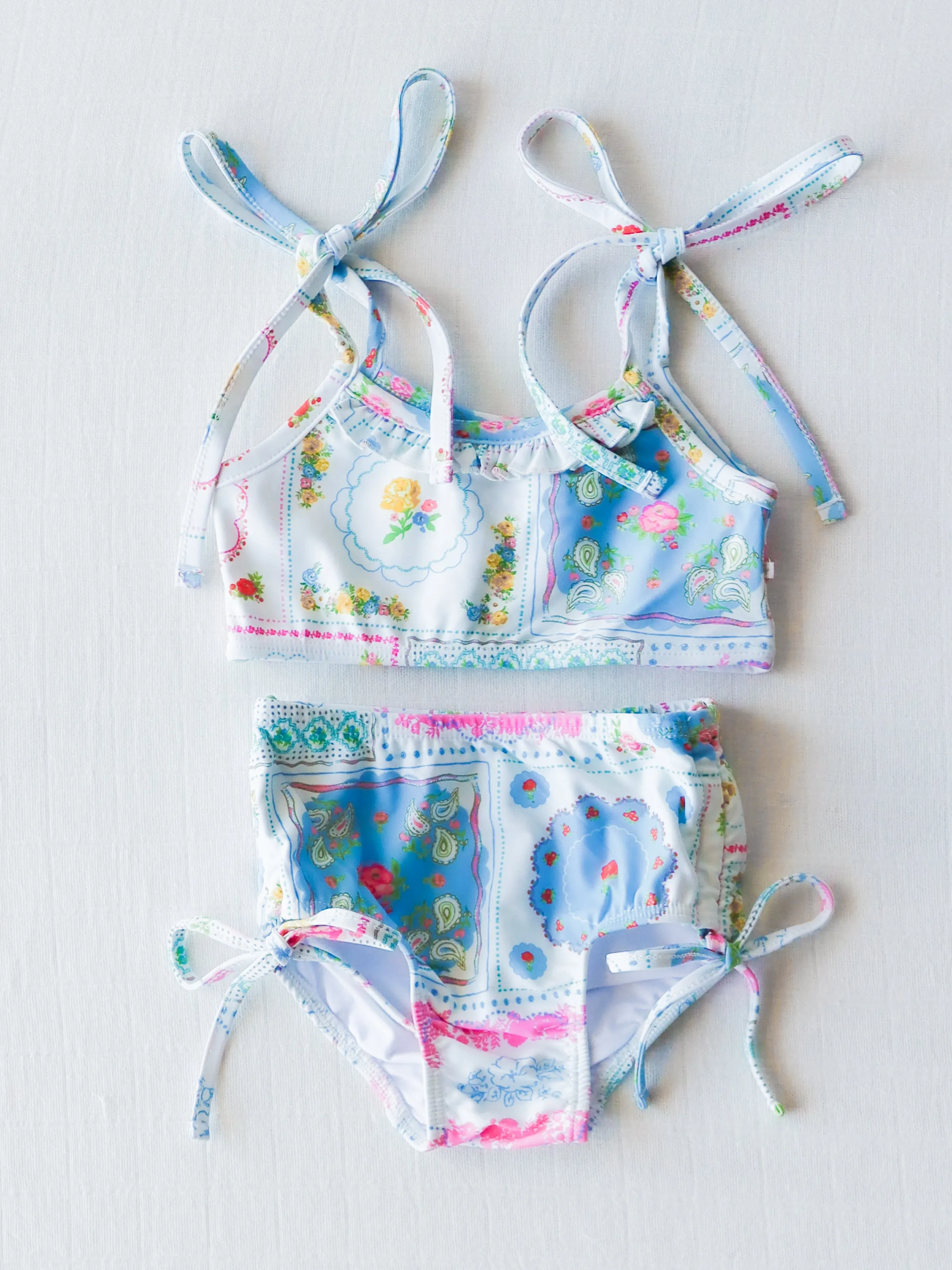 Meg Tankini - Spring Patchwork