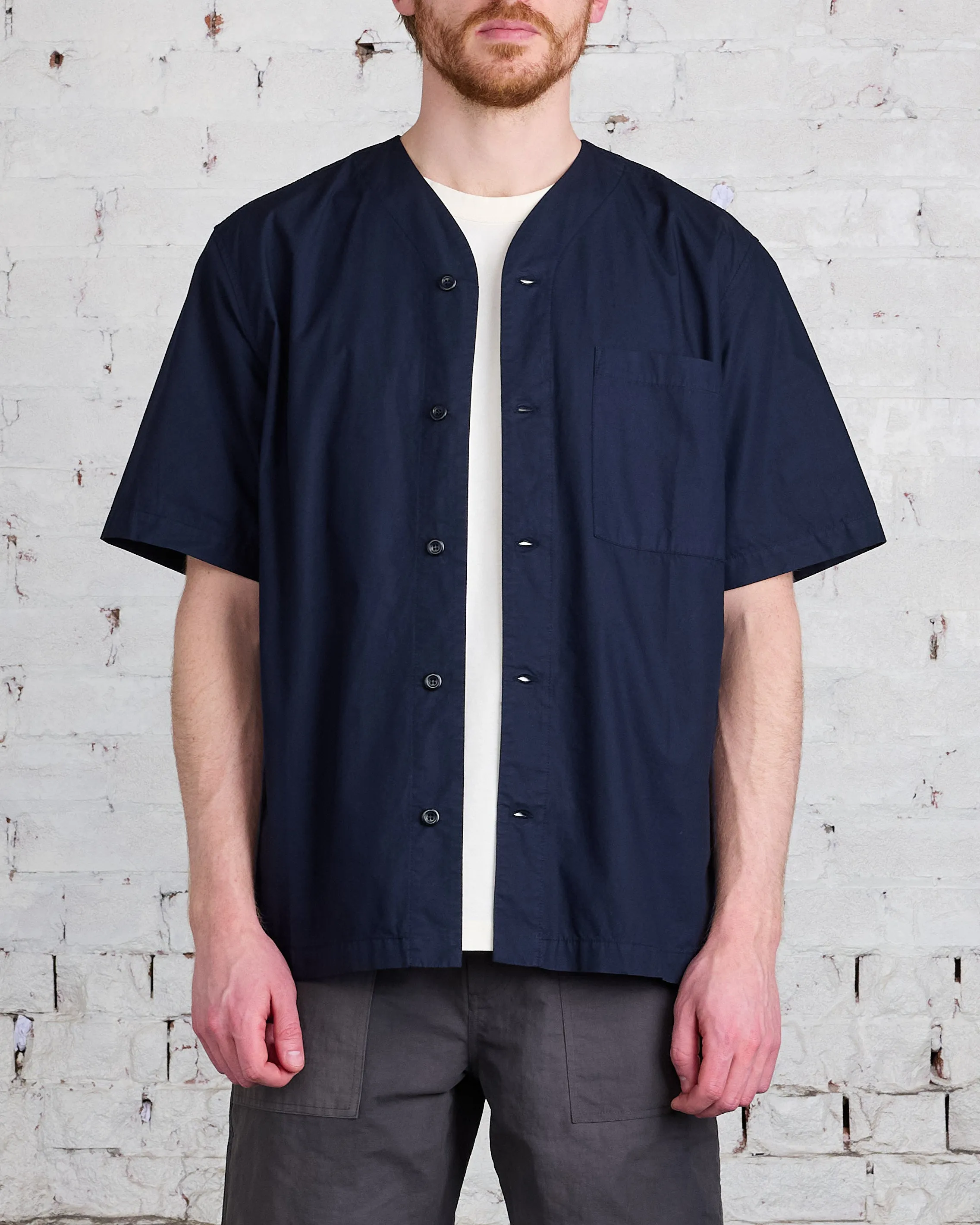 Norse Projects Erwin Typewriter Button Shirt Dark Navy
