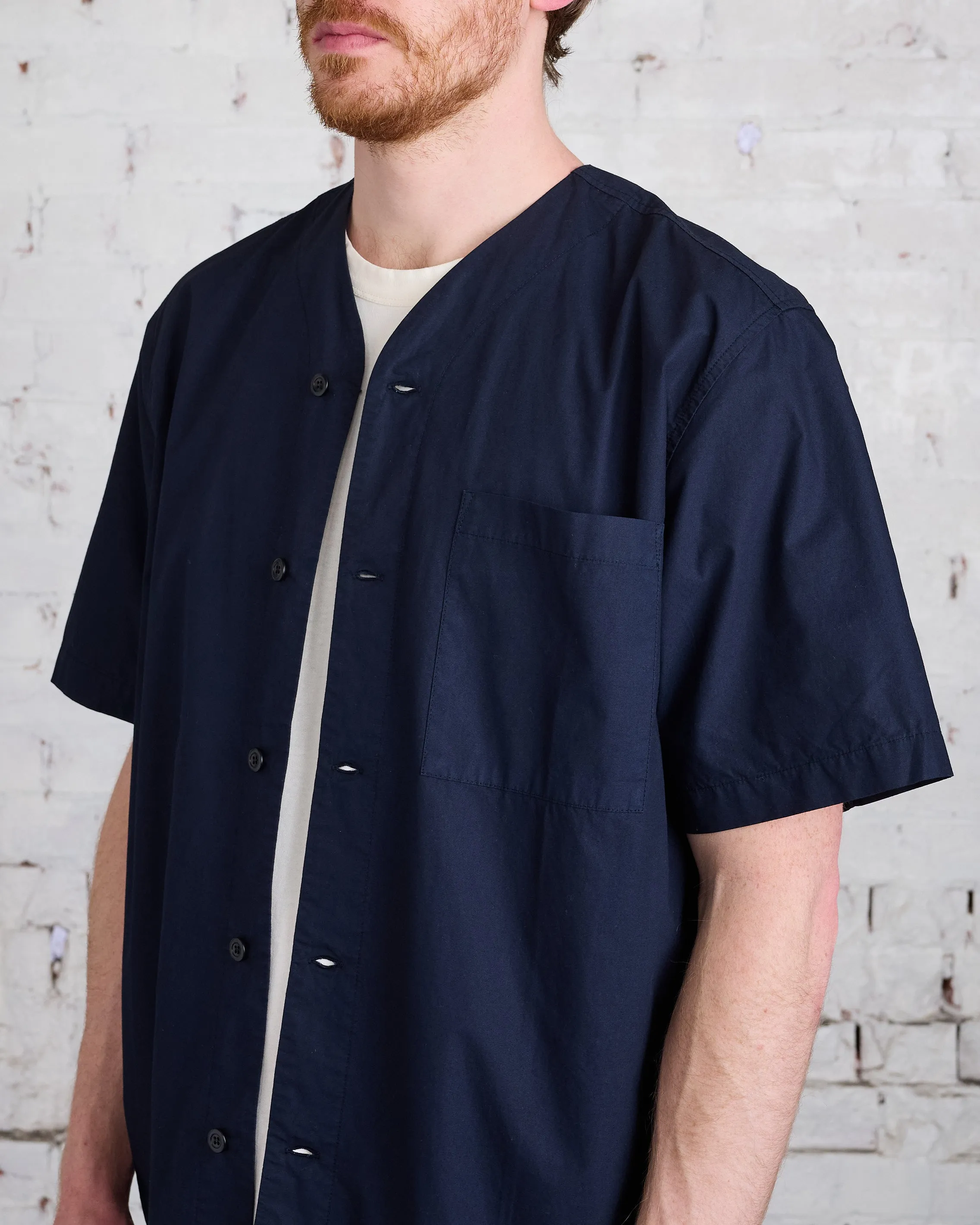 Norse Projects Erwin Typewriter Button Shirt Dark Navy
