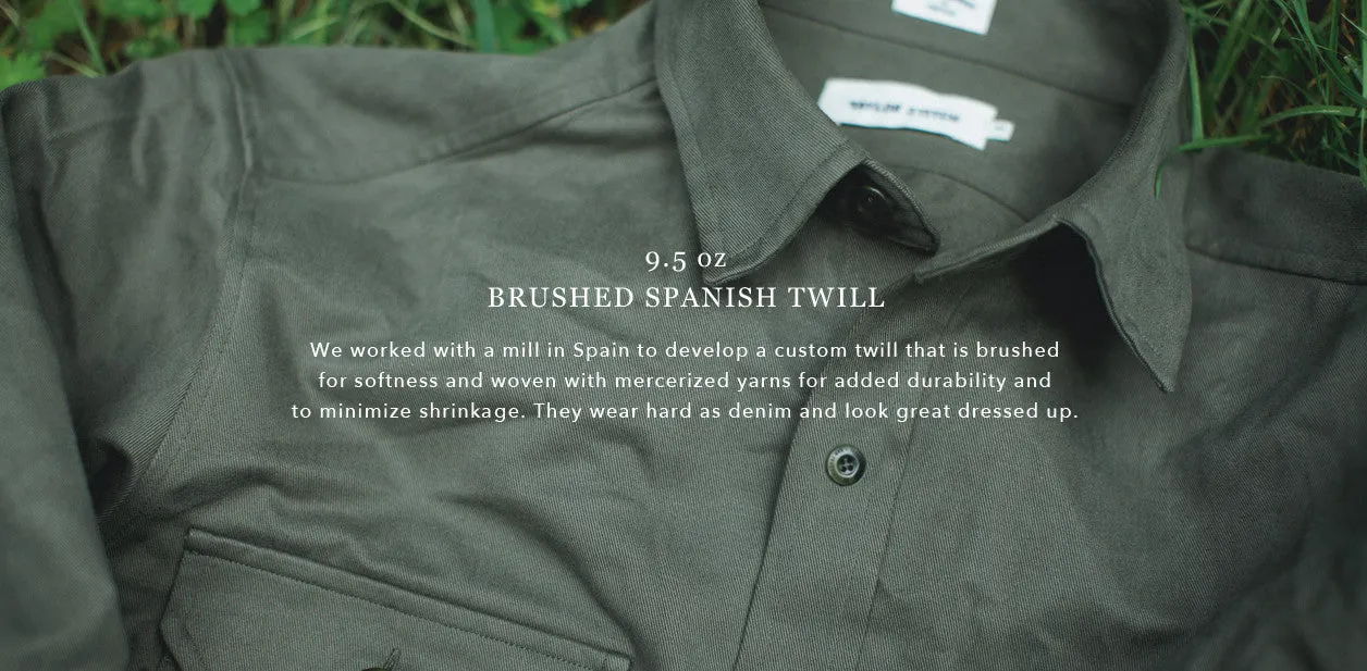 Olive Twill Highlands Shirt