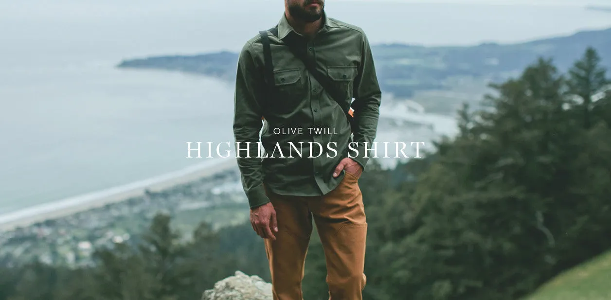 Olive Twill Highlands Shirt