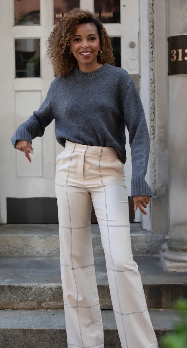 ONE GREY DAY LEVANZO CASHMERE PULLOVER
