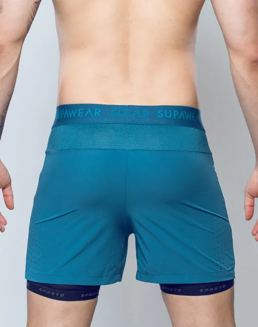 SPR Flex Shorts - Coral Blue