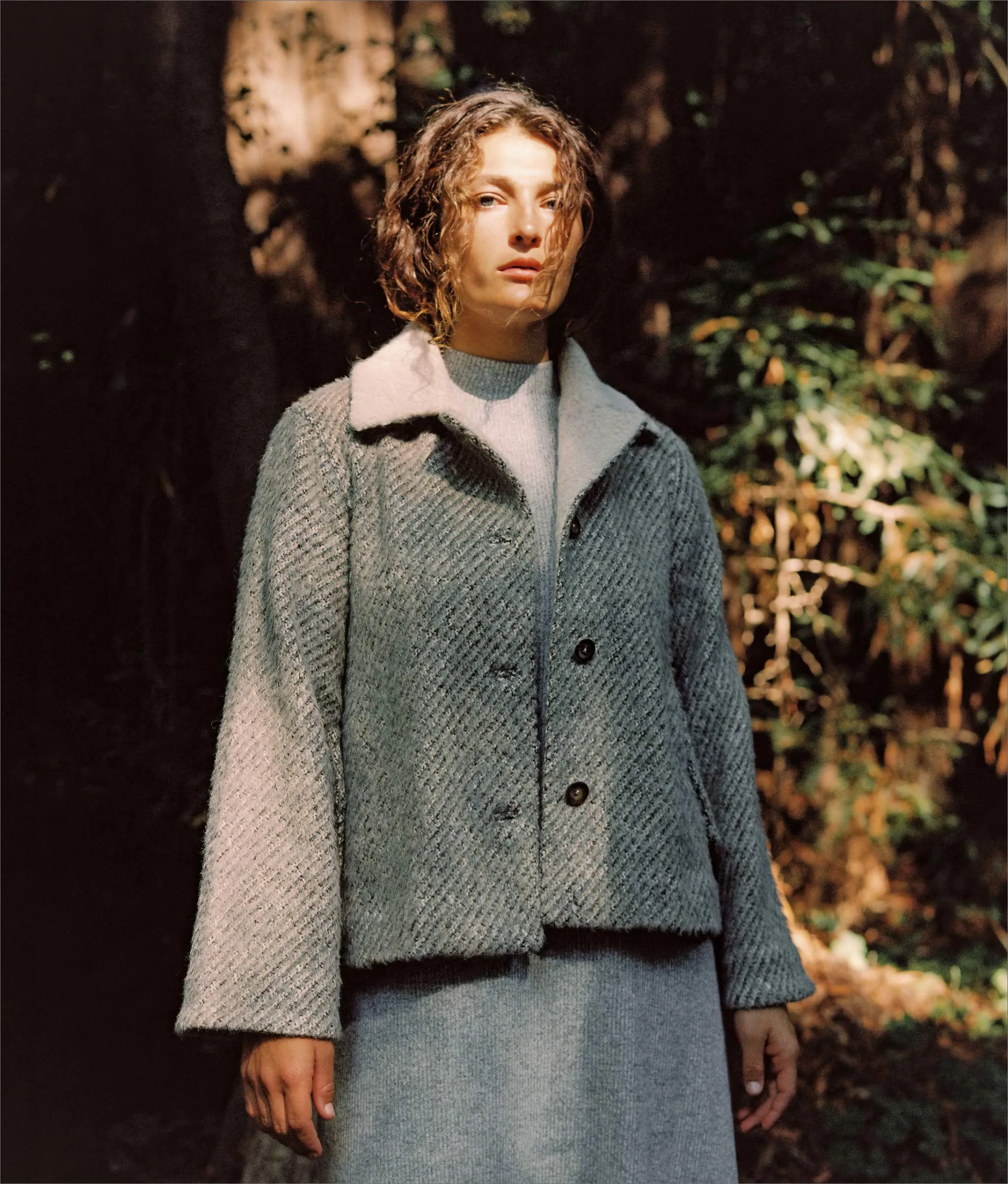 The Annika Jacket | Mist Stripe