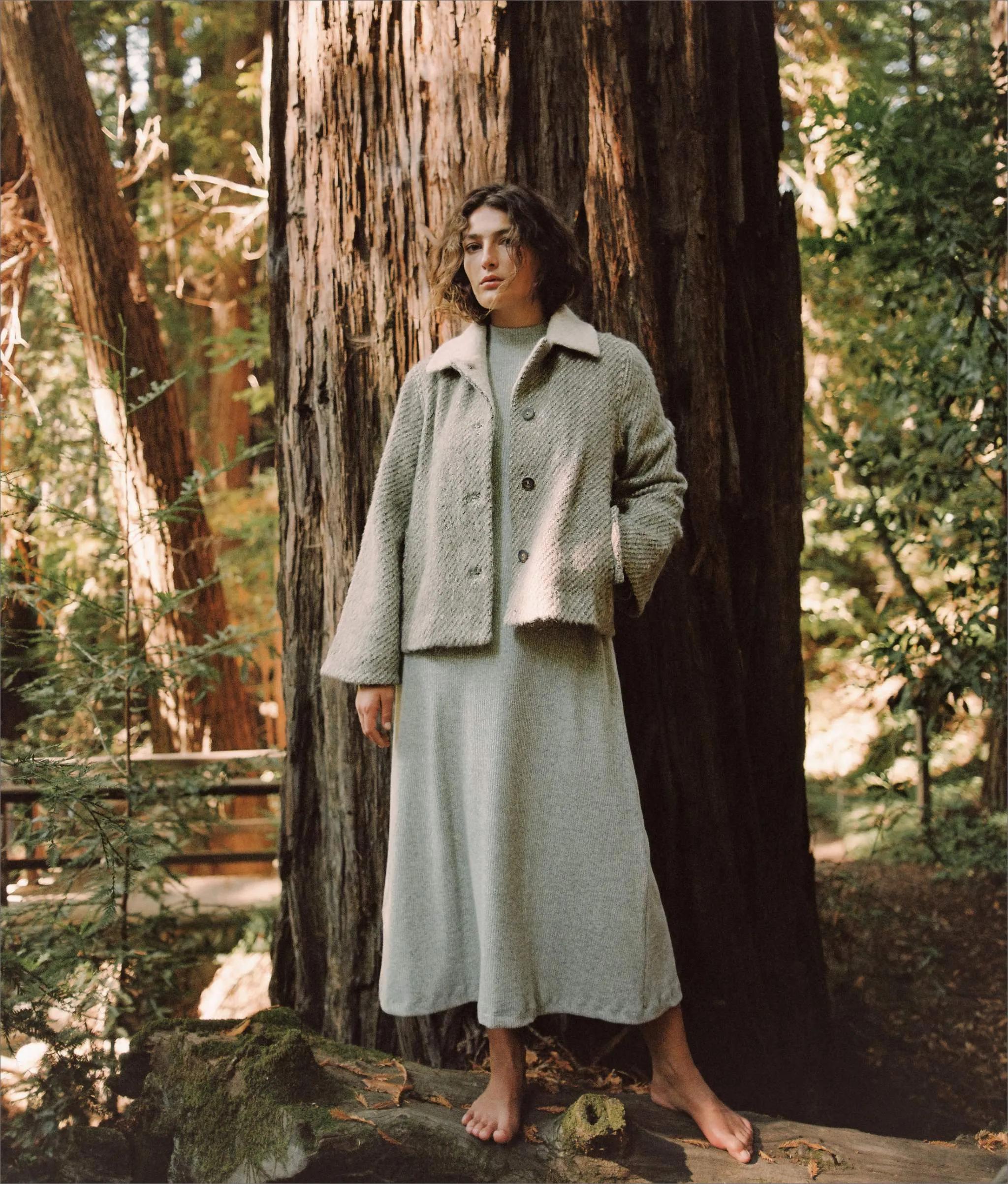 The Annika Jacket | Mist Stripe