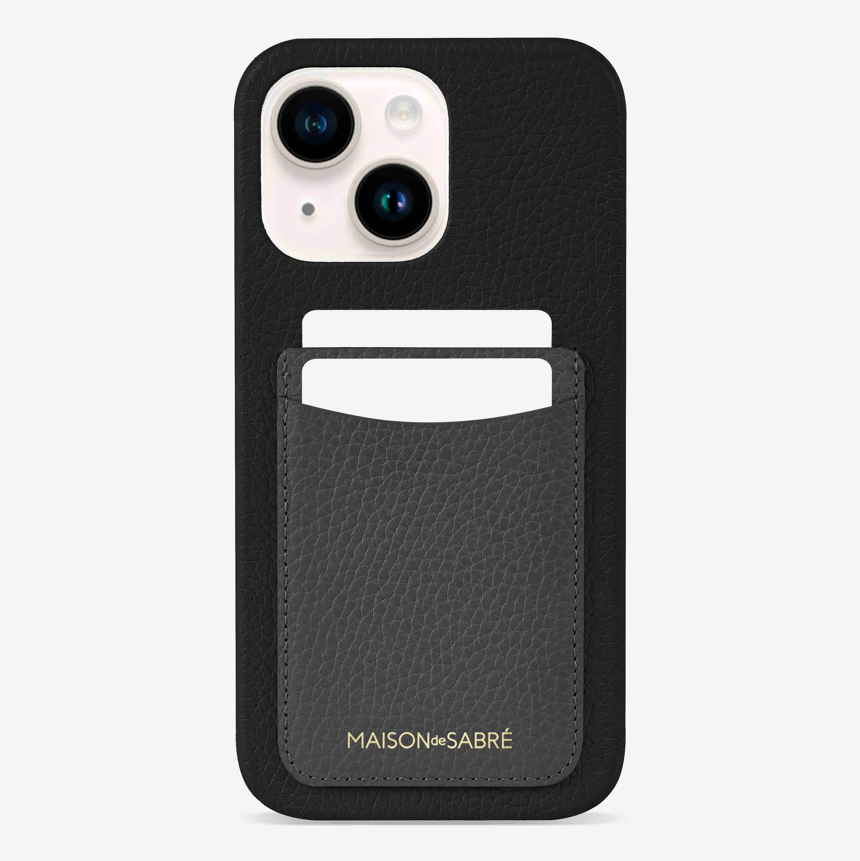 The Card Phone Case iPhone 14 Plus - Graphite Caviar