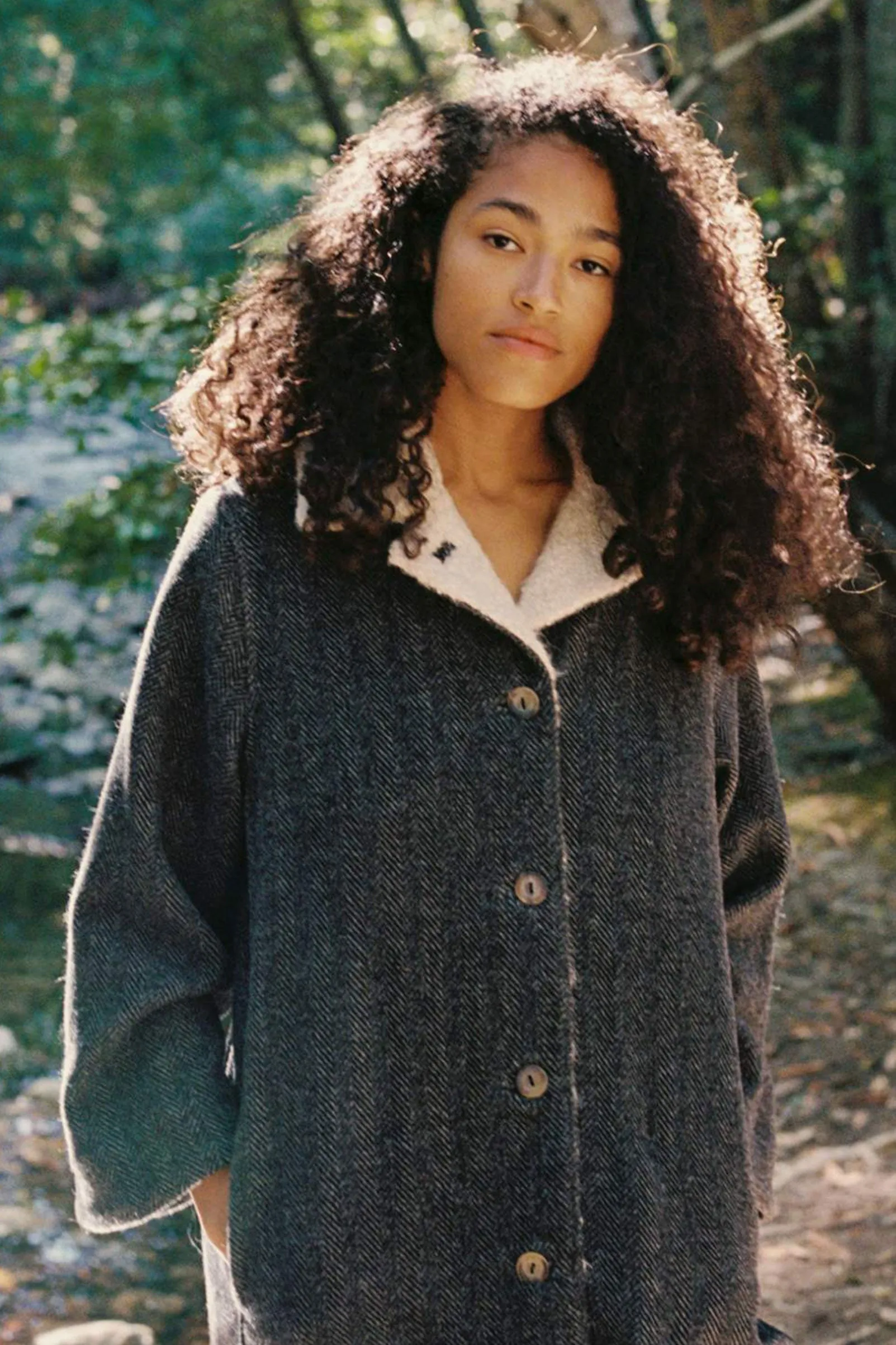 The Eleanor Coat | Grey Herringbone