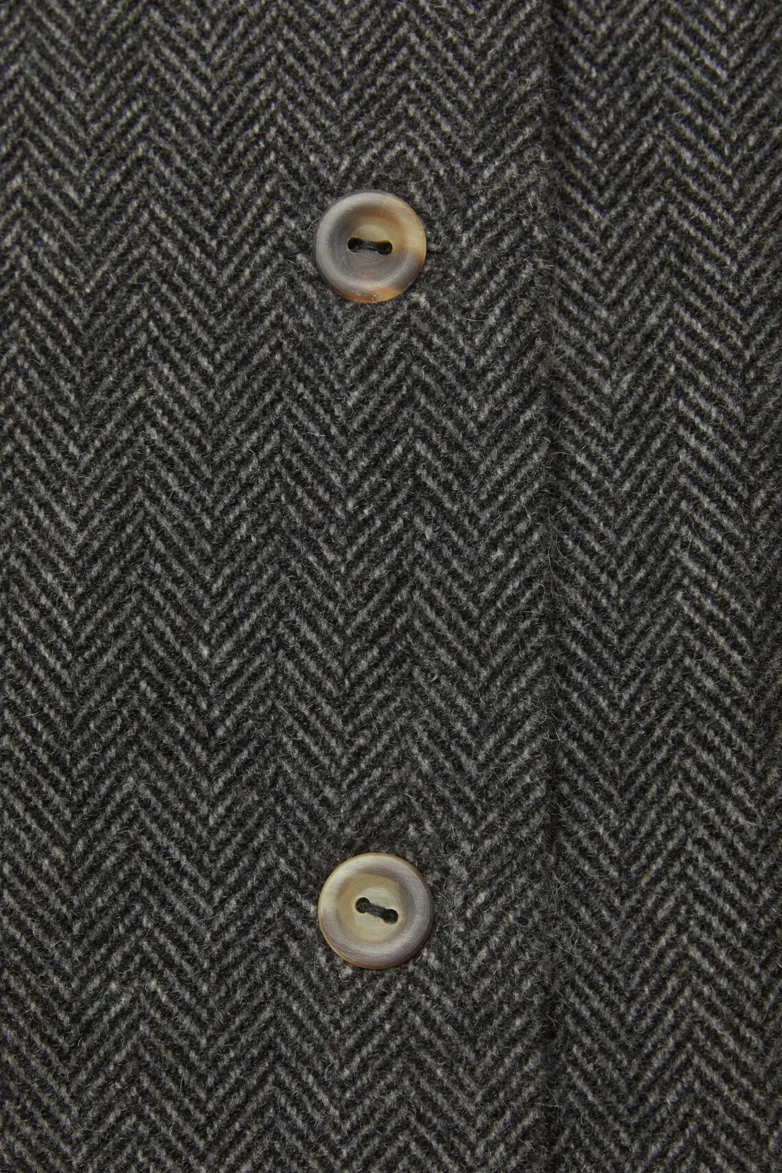 The Eleanor Coat | Grey Herringbone